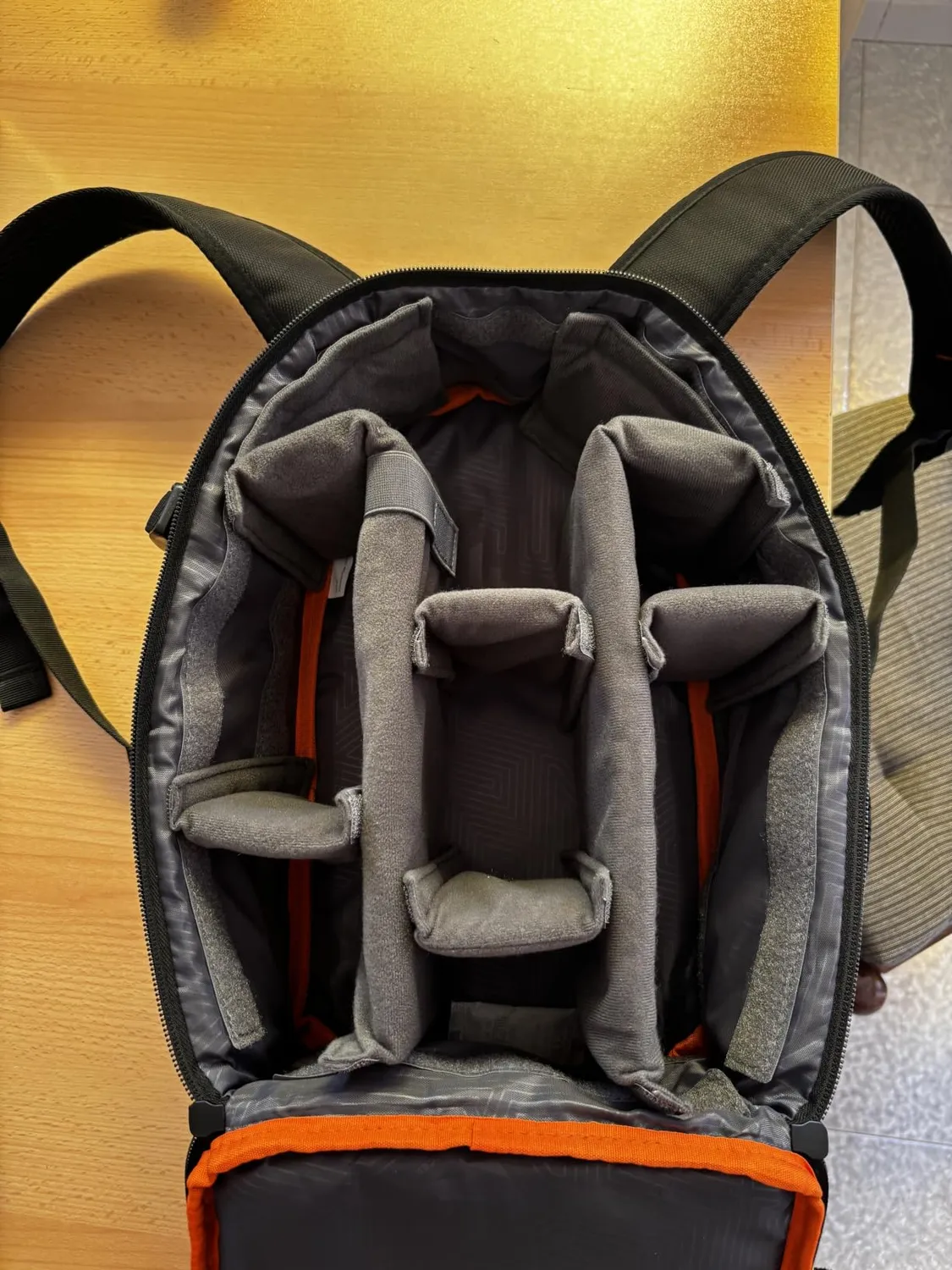 K&F Concept zaino fotografico 10L nero-arancione leggero