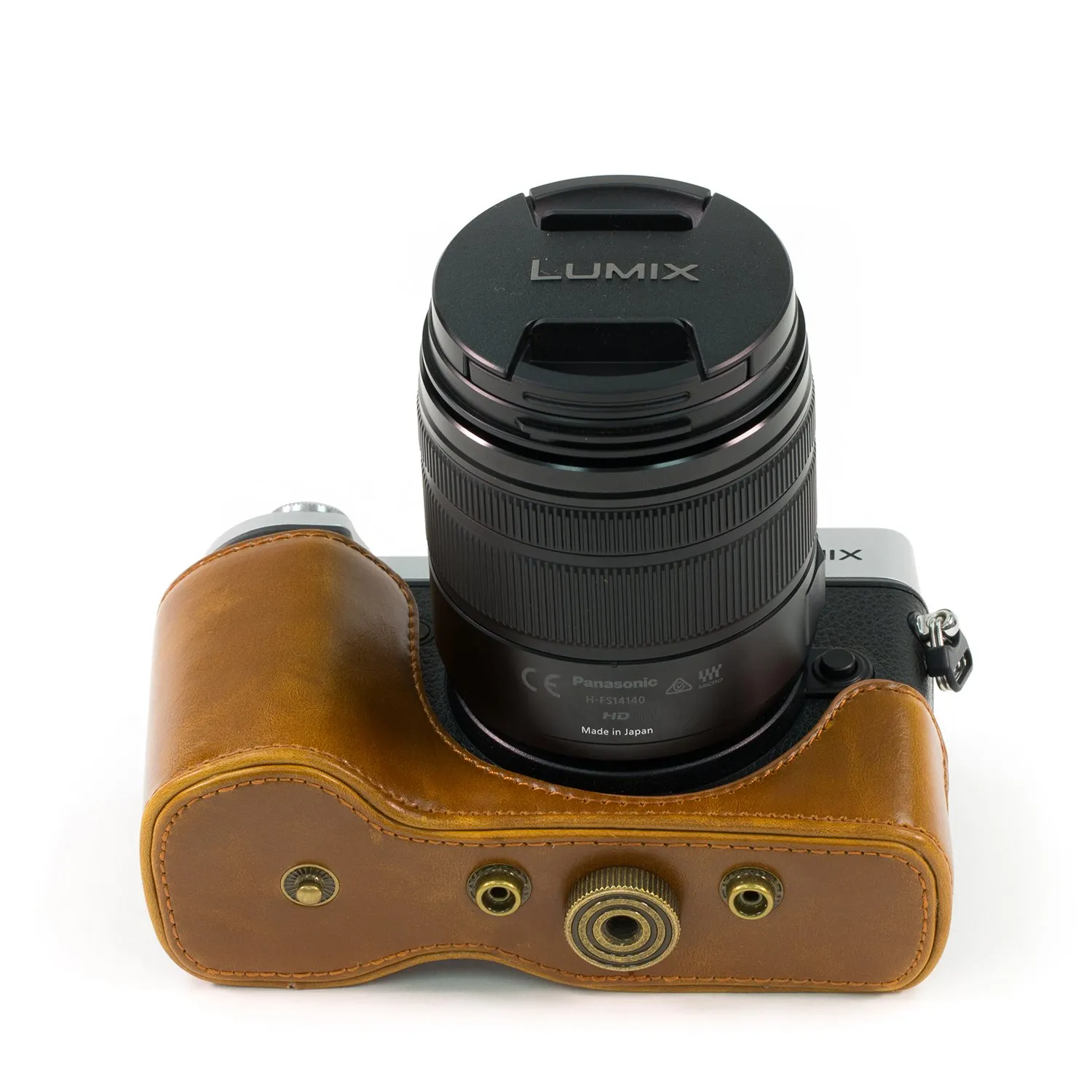 MegaGear Ever Ready custodia ecopelle per Panasonic GX8 14-140mm
