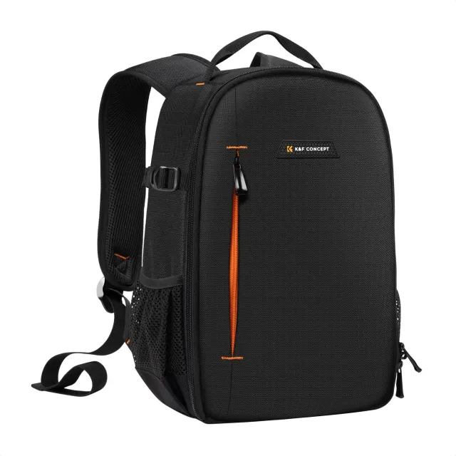 K&F Concept zaino fotografico 10L nero-arancione leggero