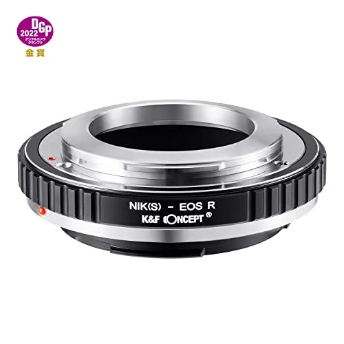 K&F Concept adattatore NIK(S)-EOS R manuale nero opaco