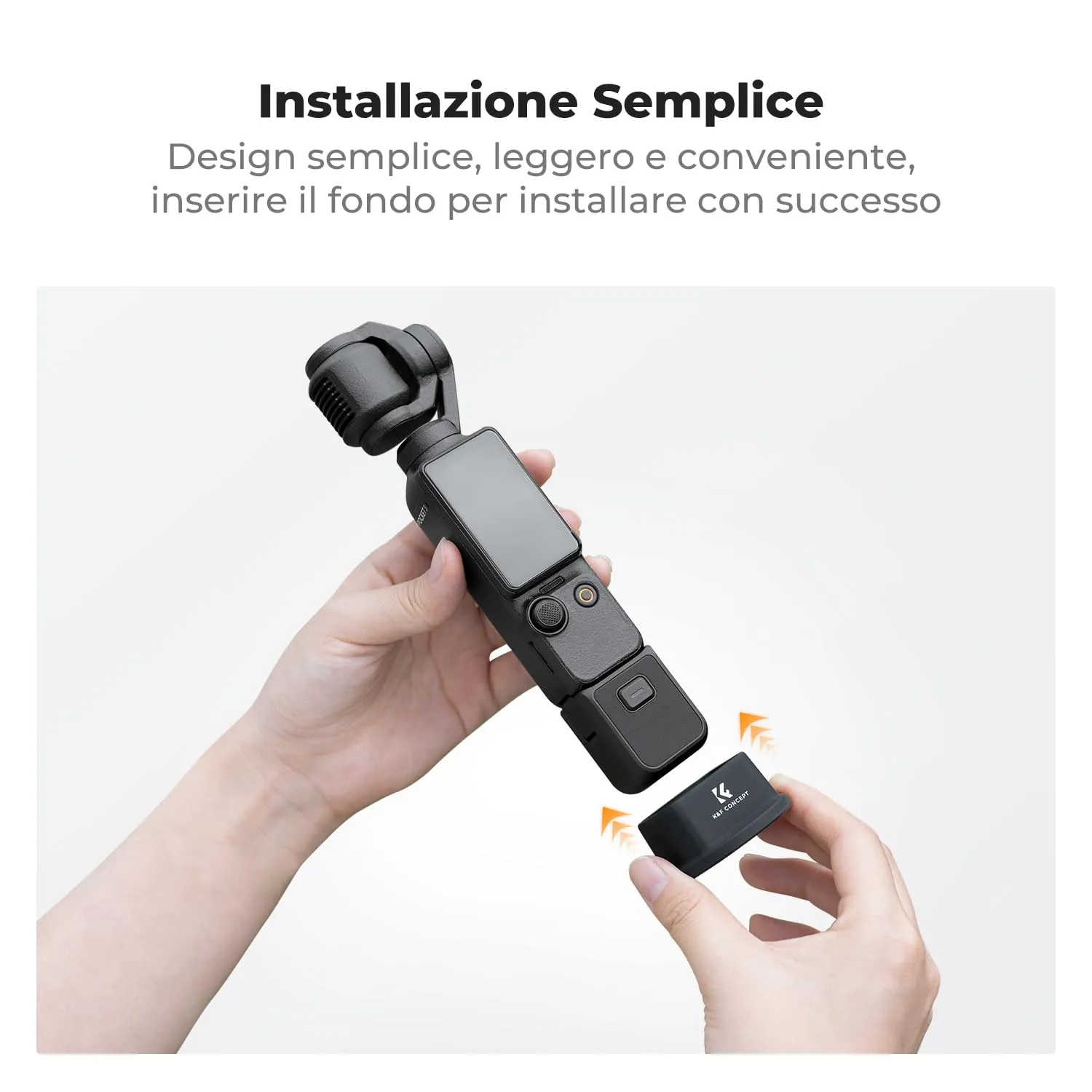K&F Concept supporto silicone DJI Osmo Pocket 3 stand scrivania
