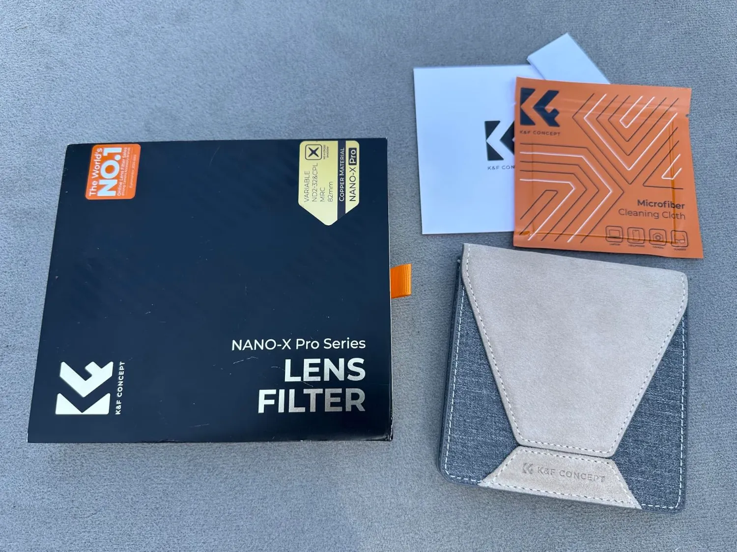 K&F Concept Nano-X PRO filtro variabile ND2-32 CPL 62mm ottone