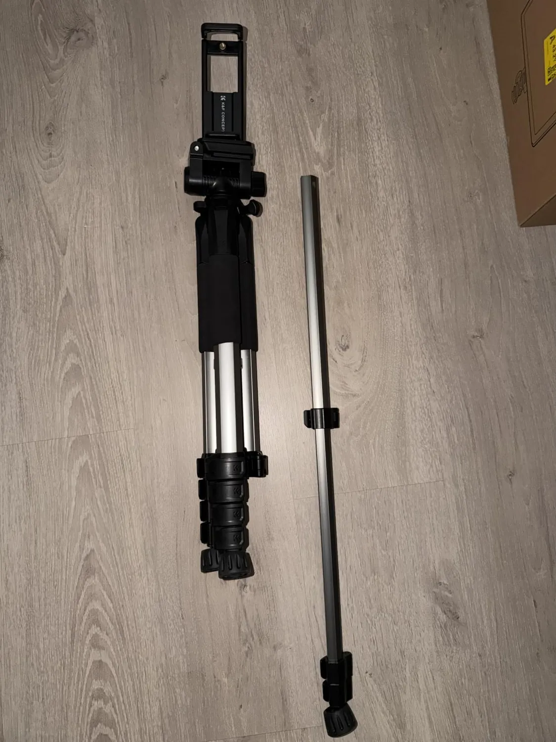 K&F Concept Treppiede Fotocamera 190 cm Nero 4 kg Alluminio