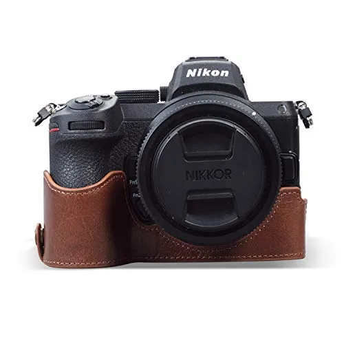 MegaGear Ever Ready Nikon Z5 custodia pelle marrone