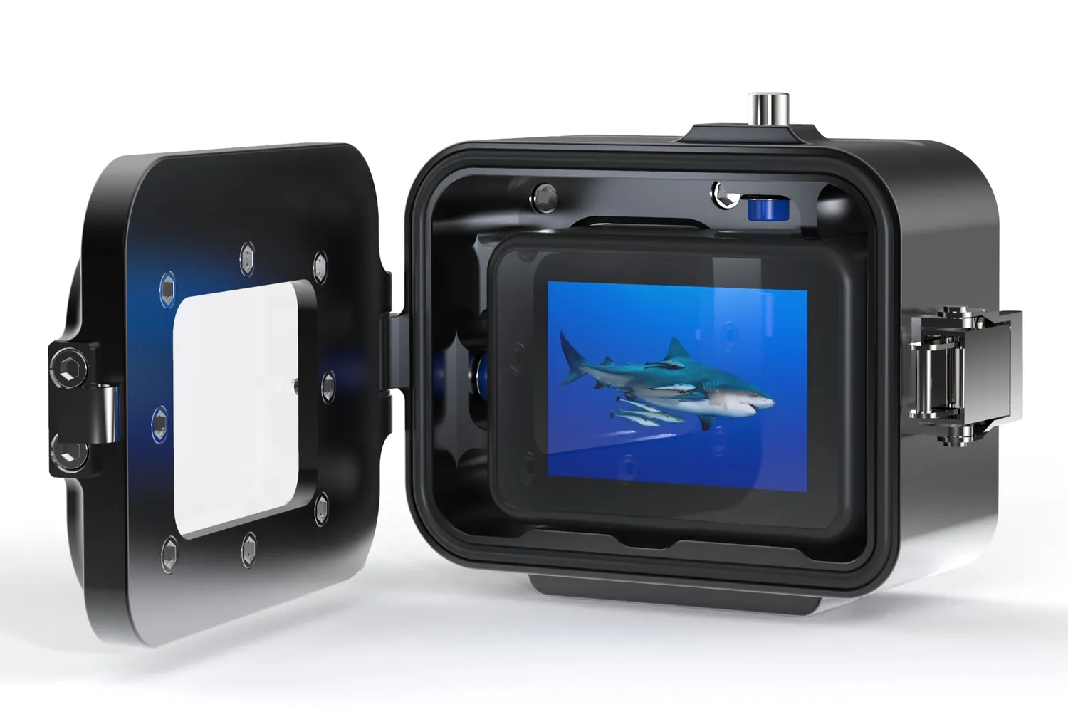 T-Housing Custodia Alluminio 250m per GoPro Hero 9-13 black