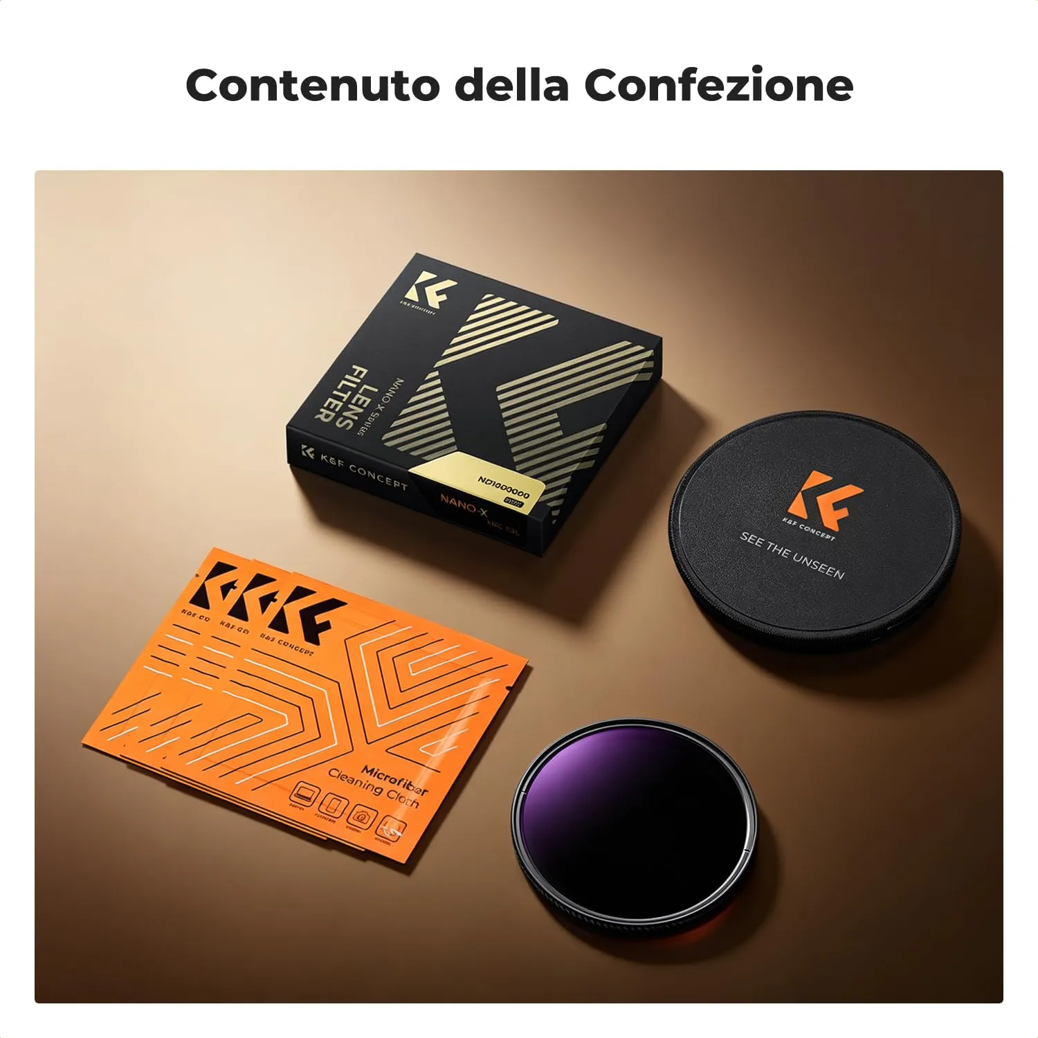 K&F Concept Nano-Xcel ND20 Filtro ND 82mm Eclissi Solare