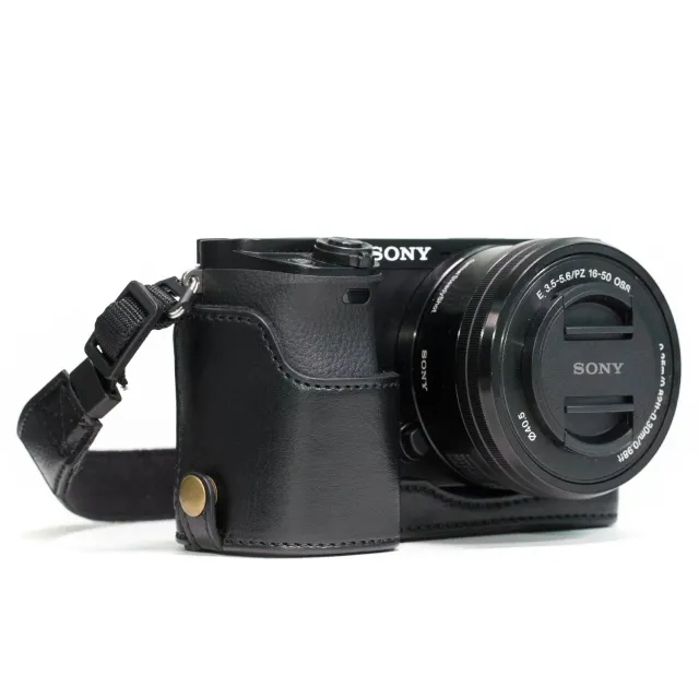MegaGear Ever Ready Sony A5100 mezza custodia pelle nero