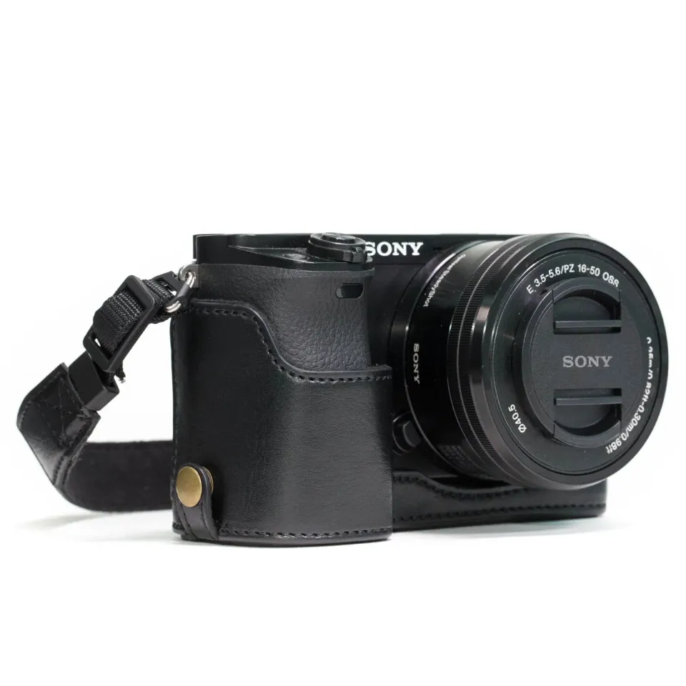 MegaGear Ever Ready Sony A5100 mezza custodia pelle nero