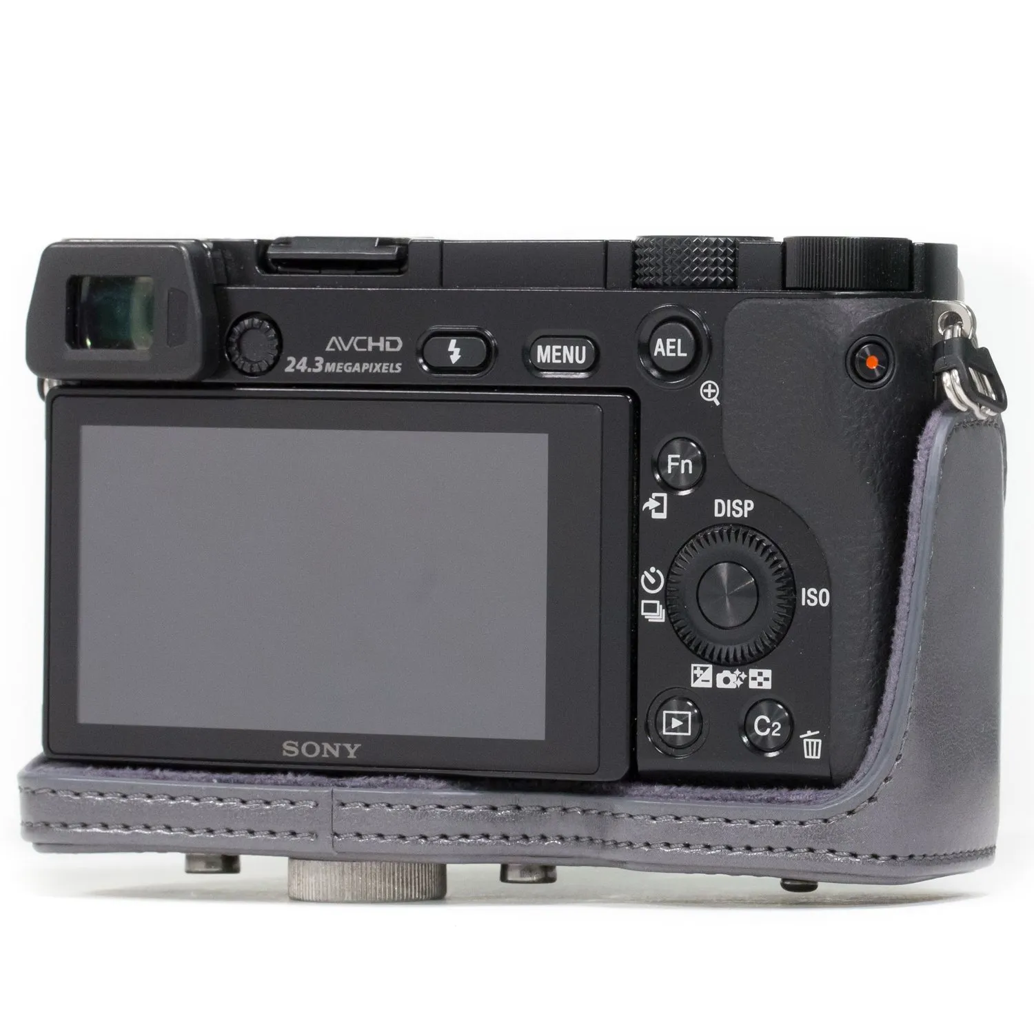 MegaGear Ever Ready MG677 custodia fotocamera grigia su misura