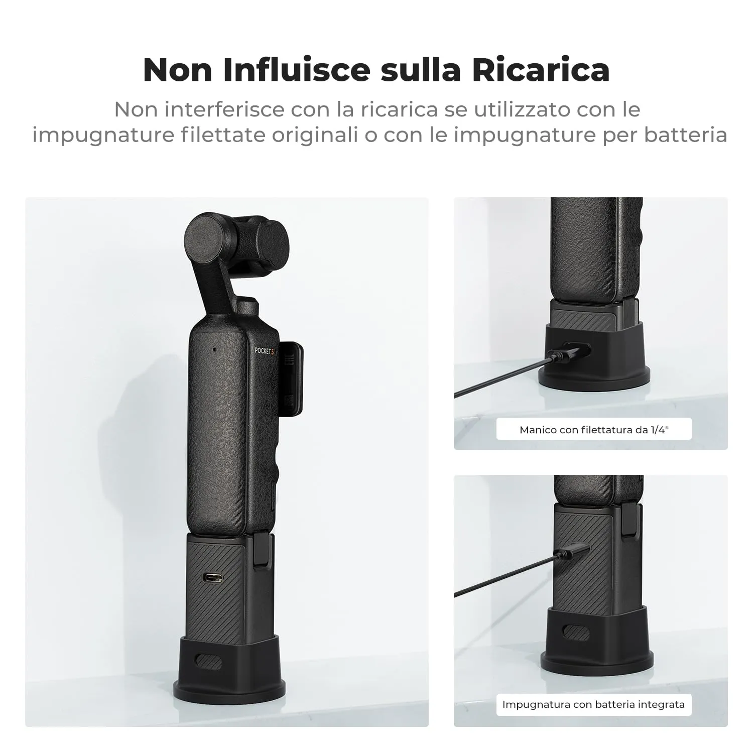 K&F Concept supporto silicone DJI Osmo Pocket 3 stand scrivania