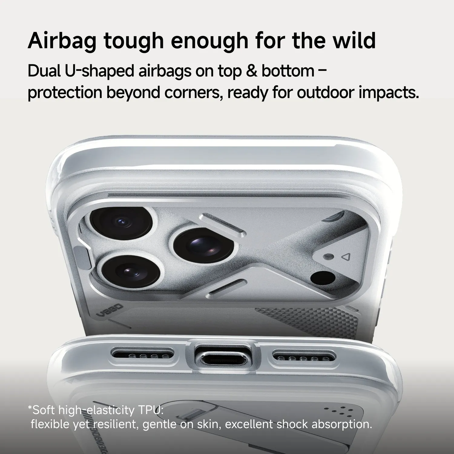 VSGO cover iPhone 18 Pro con stand 360° antiurto