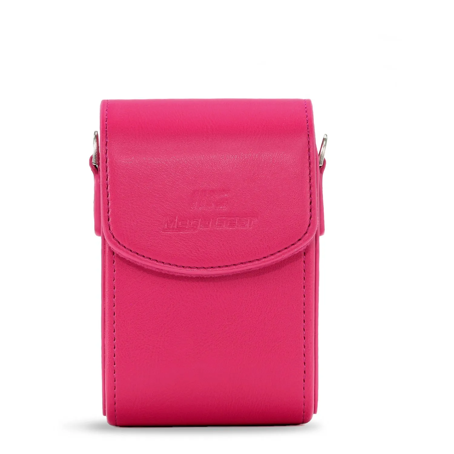 MegaGear MG1254 Custodia Fotocamera Rosa ecopelle