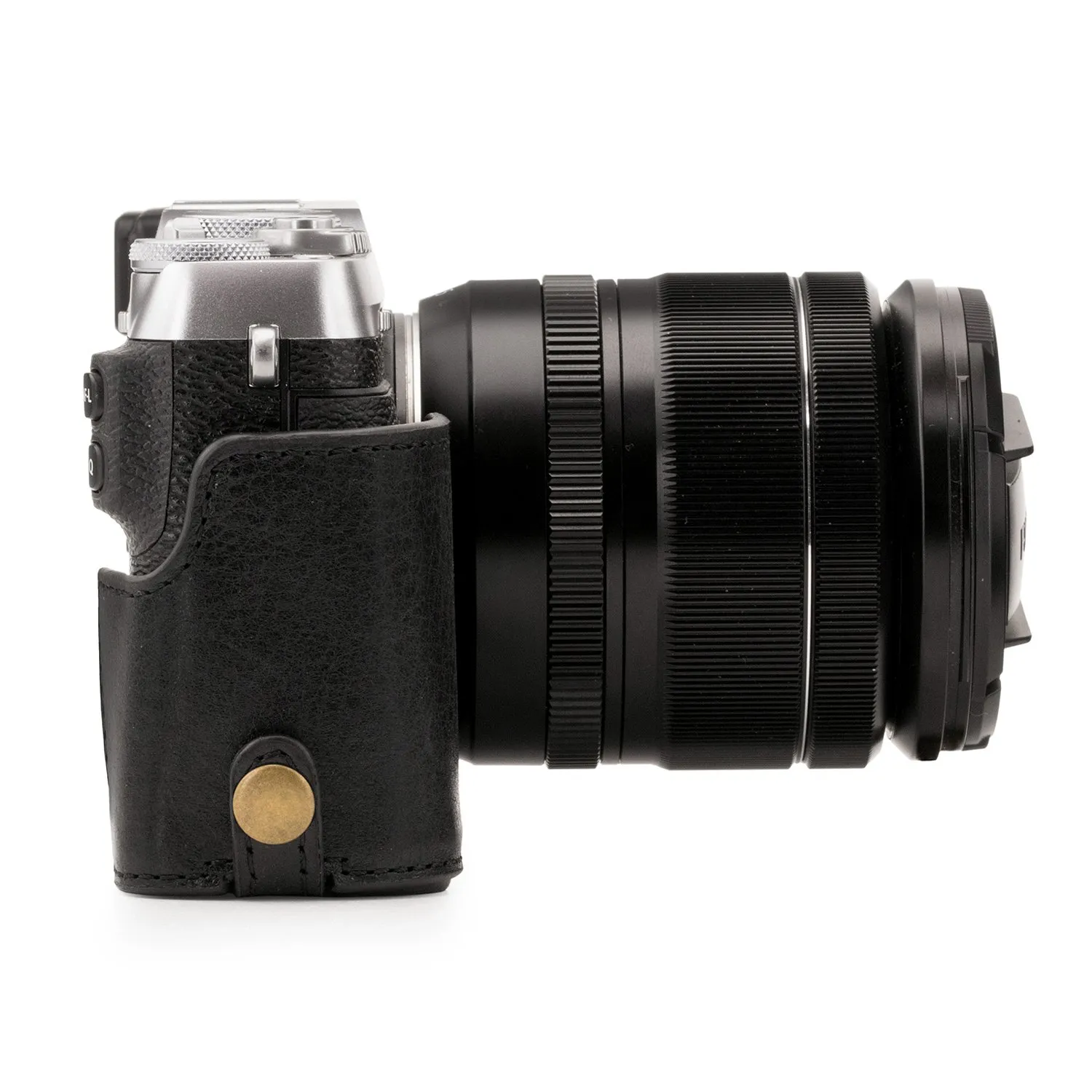 MegaGear MG1342 Custodia Mezza Pelle Fujifilm X-E3 Nera