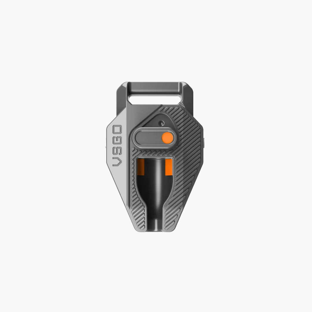 VSGO Dual-Lock Fibbia sicurezza tracolla Nero-Rosso 1pz