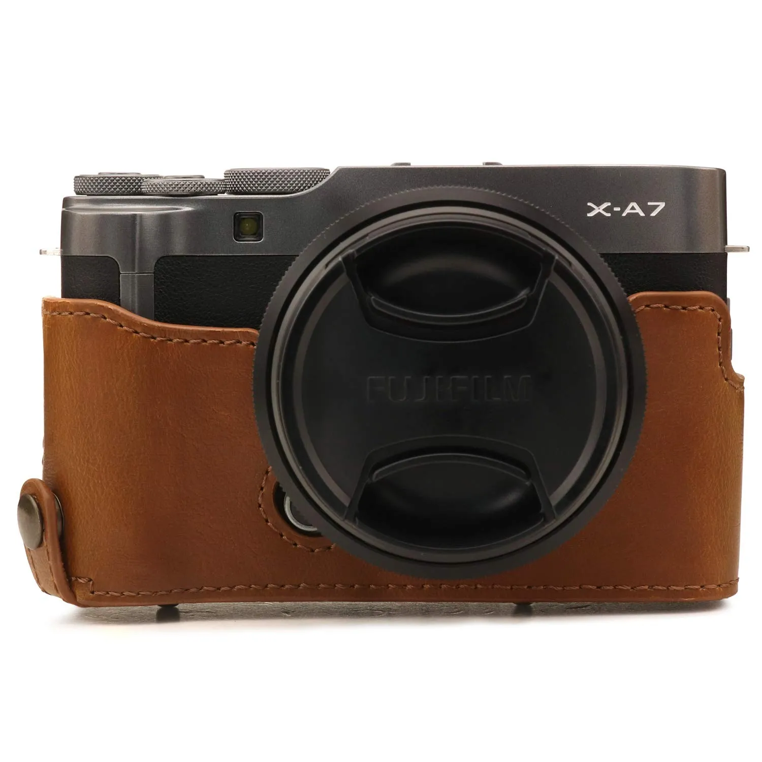 MegaGear Ever Ready X-A7 custodia pelle marrone chiaro