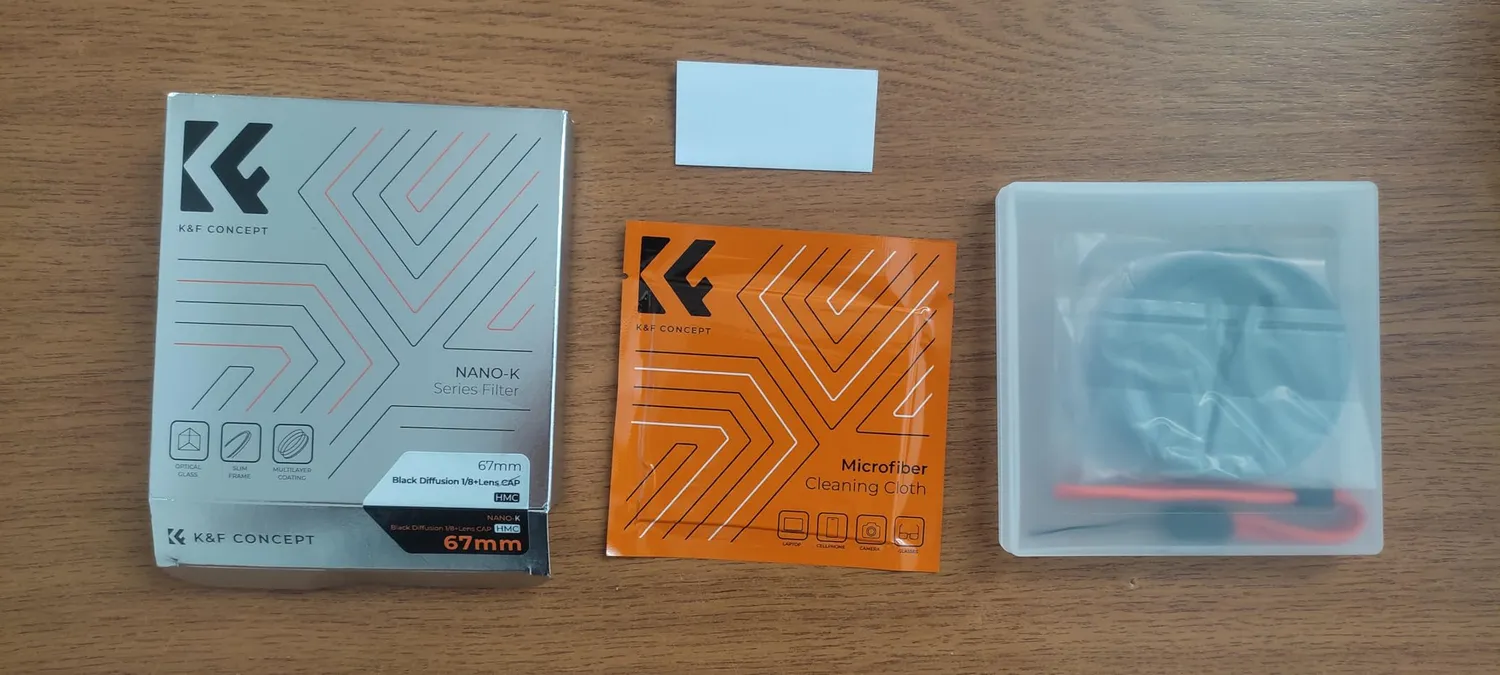K&F Concept Nano-Klear Black Mist 1/8 Filtro 67mm Diffusione