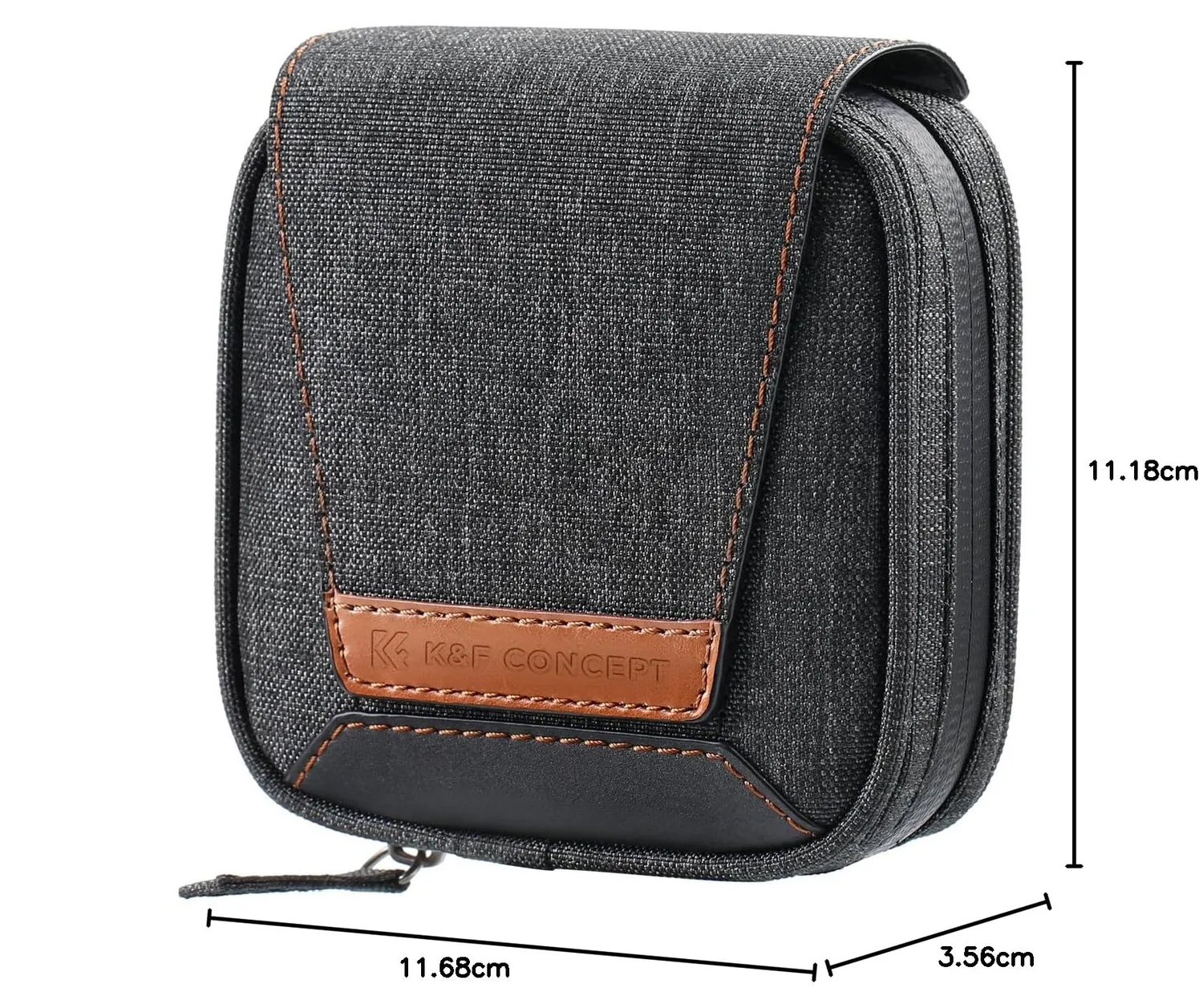 K&F Concept custodia portafiltri 95mm 4 posti impermeabile