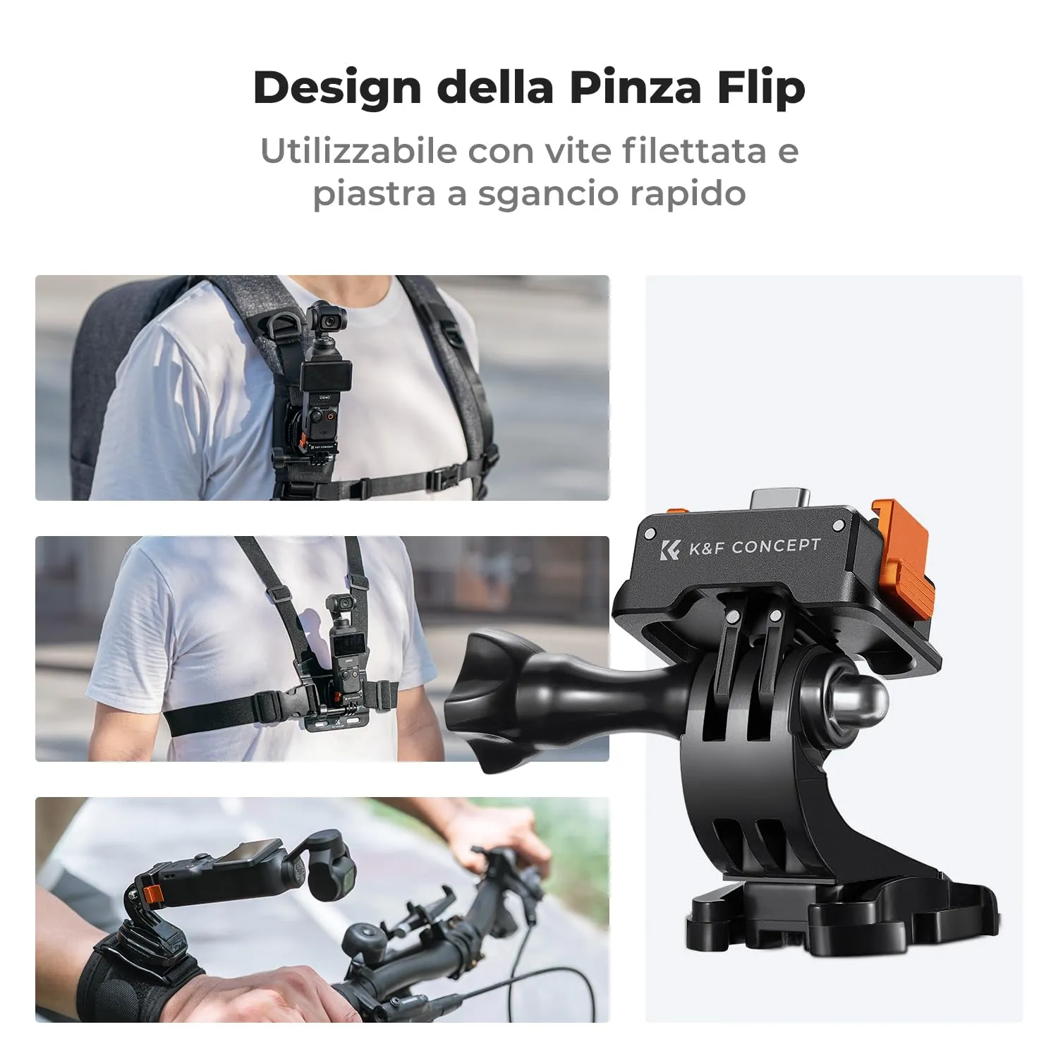 K&F Concept base ricarica alluminio per DJI Osmo Pocket 3