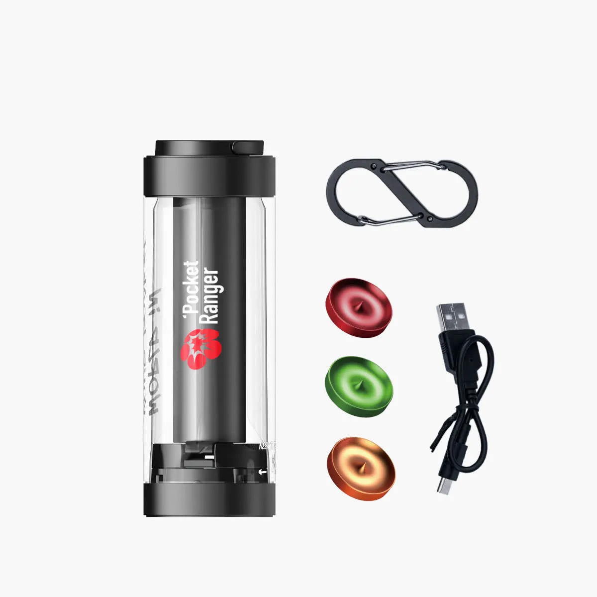 VSGO Pocket Ranger Mini lanterna campeggio nera 1 pz 55h
