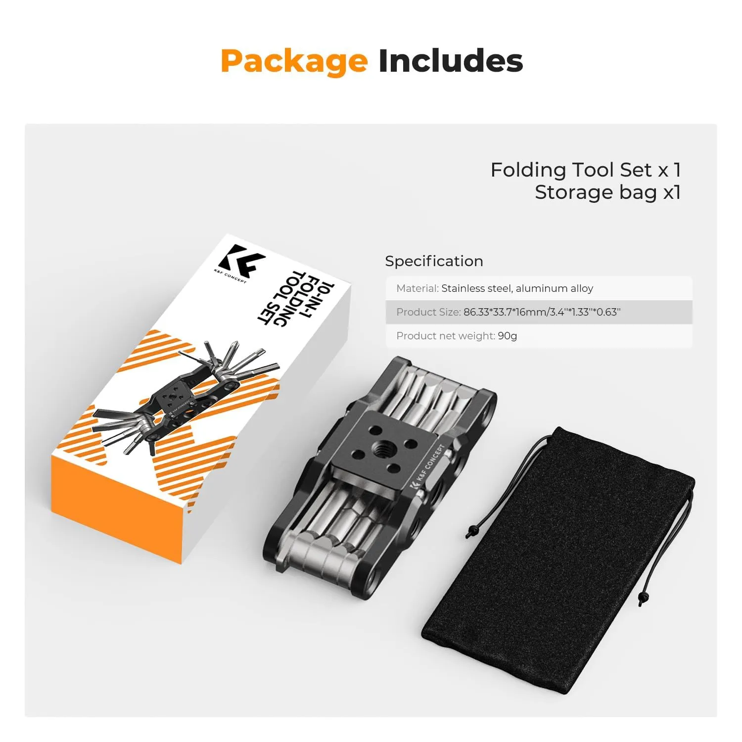 K&F Concept Multitool 10-in-1 Fotocamera Treppiede