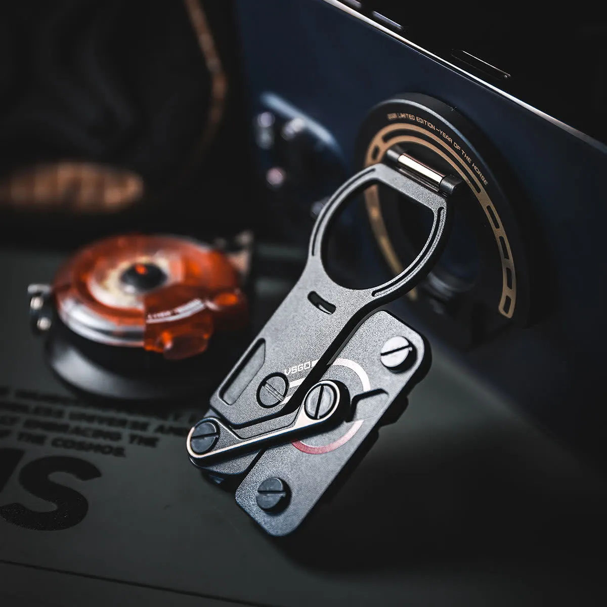VSGO support magnetico telefono + torcia EDC box cavallo