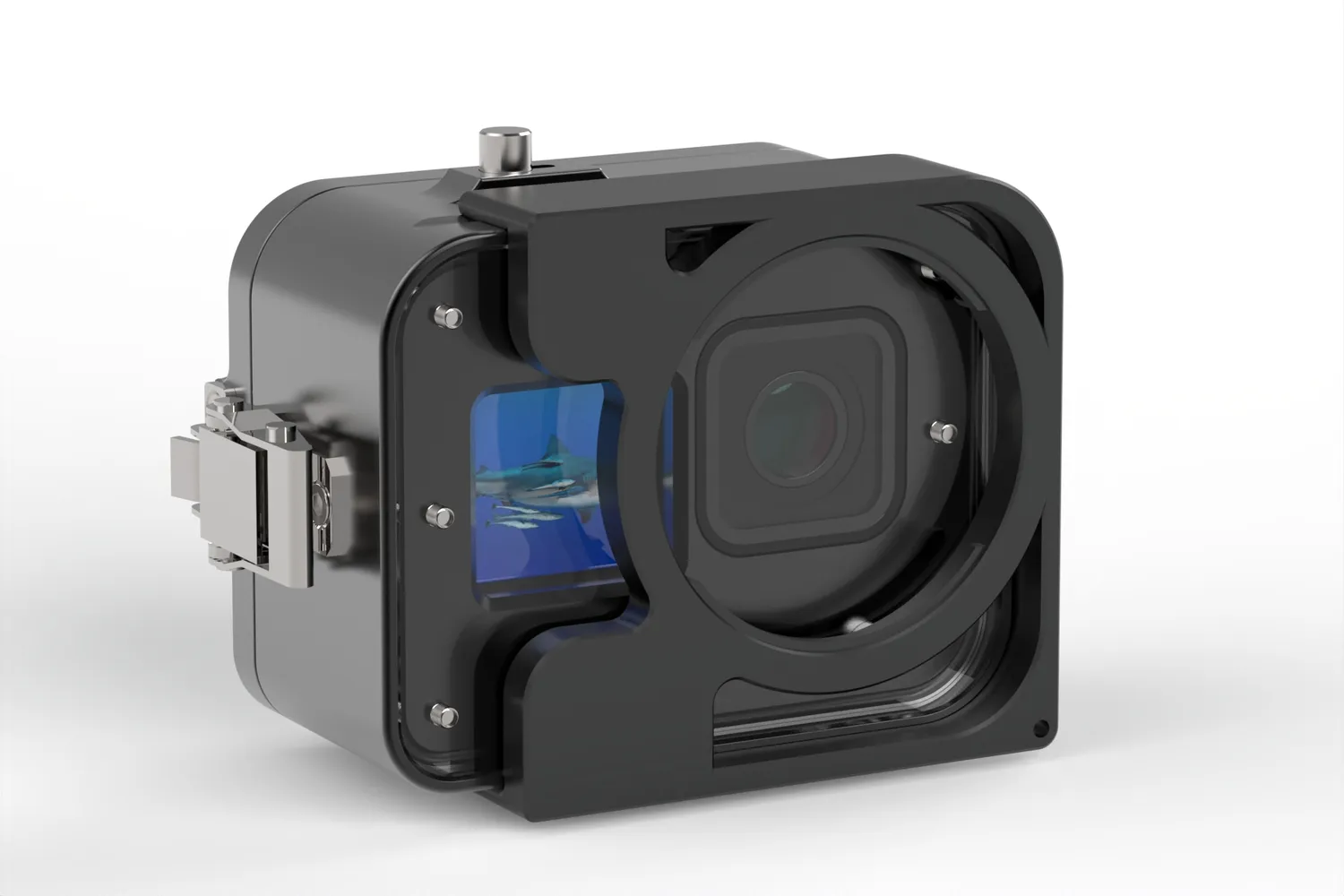 T-Housing Inon ZD adattatore obiettivo Hero 9-13 alluminio