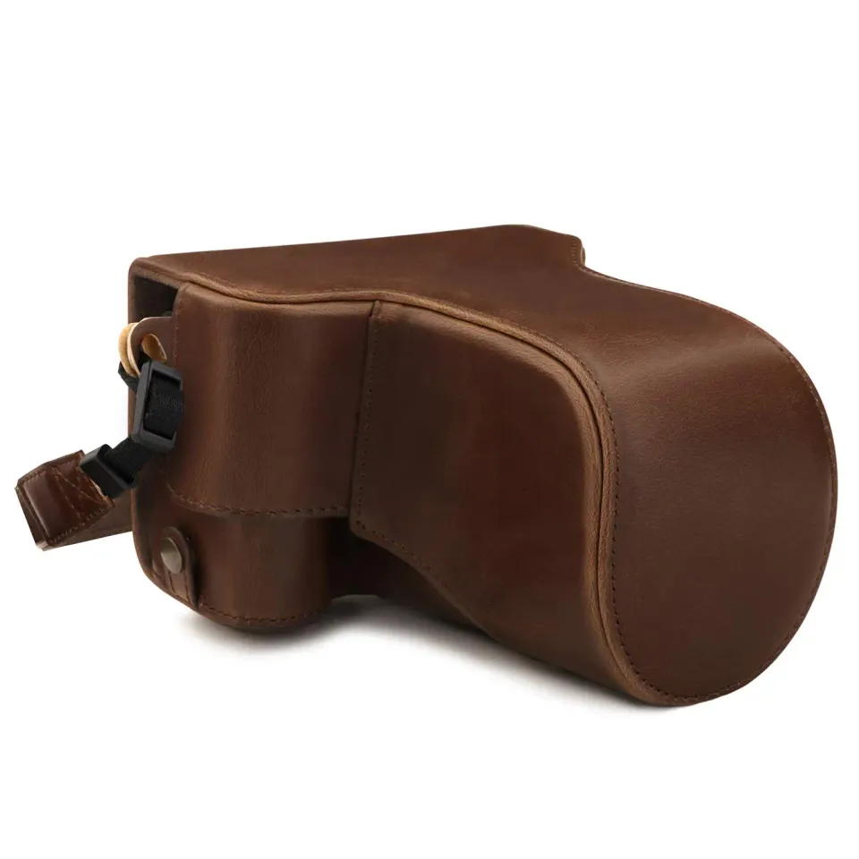 MegaGear Ever Ready M6 II custodia finta pelle marrone scuro