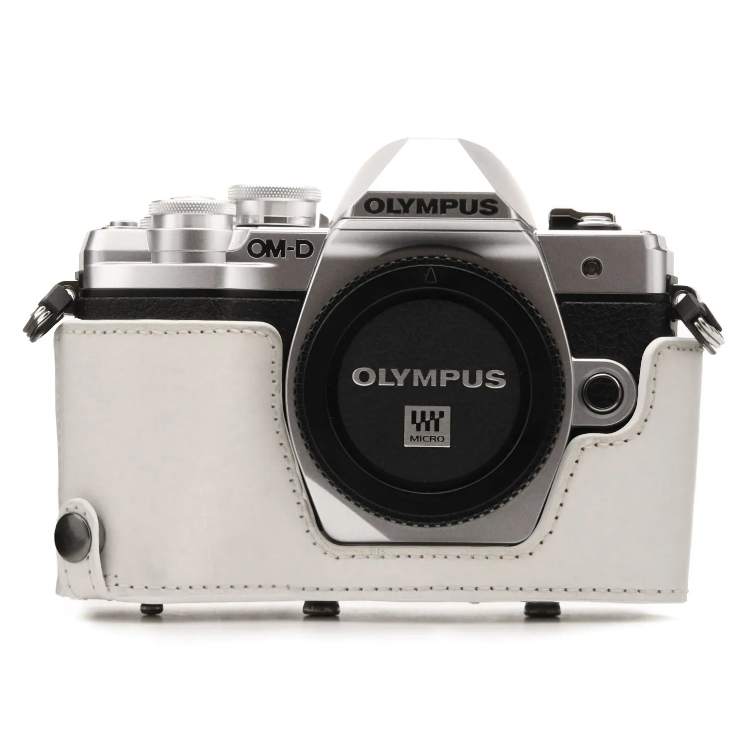 MegaGear Ever Ready Olympus OM-D E-M10 Mark III custodia bianca
