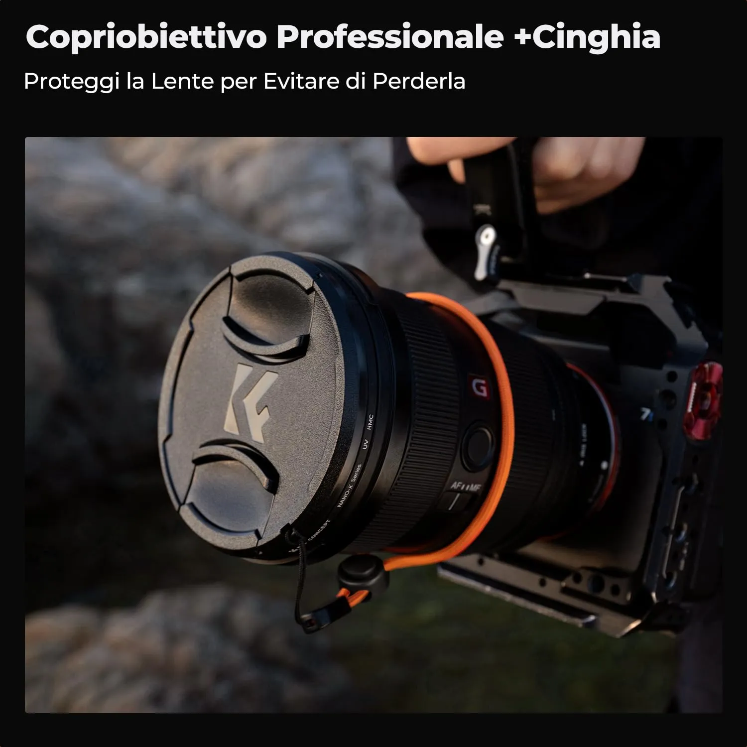 K&F Concept Nano-Klear filtro UV 82mm con tappo