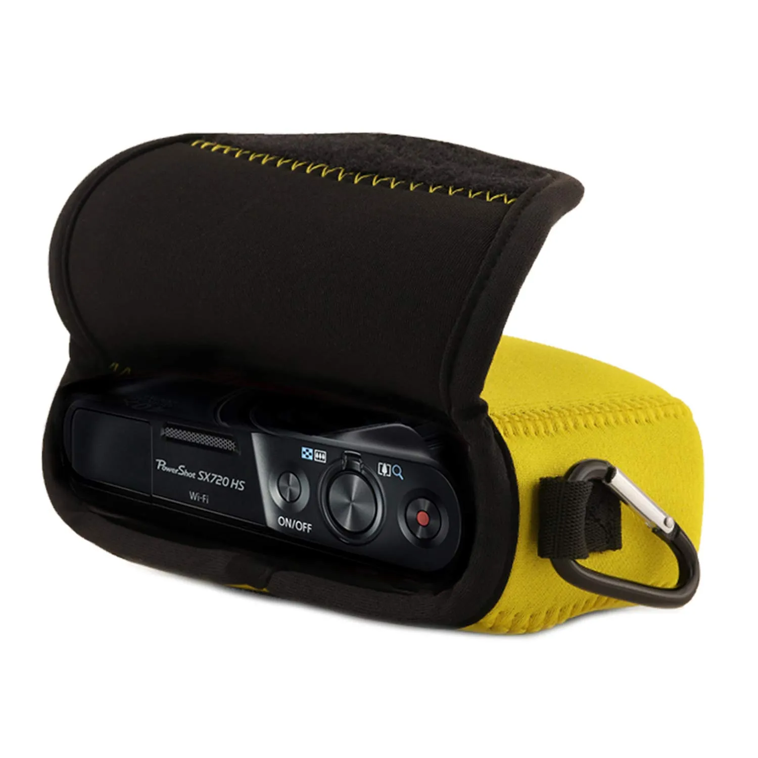 MegaGear Canon SX720 HS custodia neoprene gialla leggera
