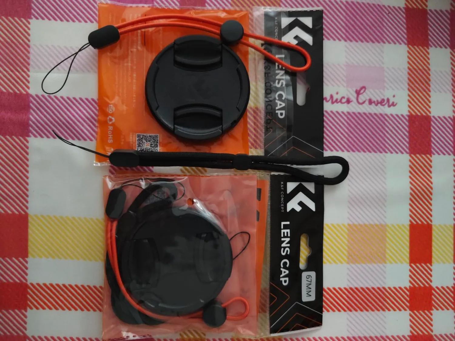 K&F Concept Tappo Obiettivo 55mm Set 2 Pezzi