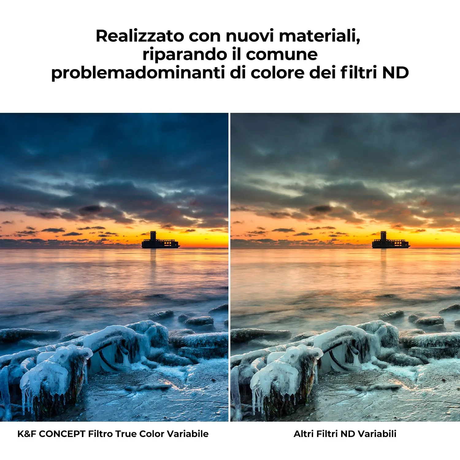 K&F Concept Nano-Xcel 67mm Filtro Variabile ND2-32 True Color