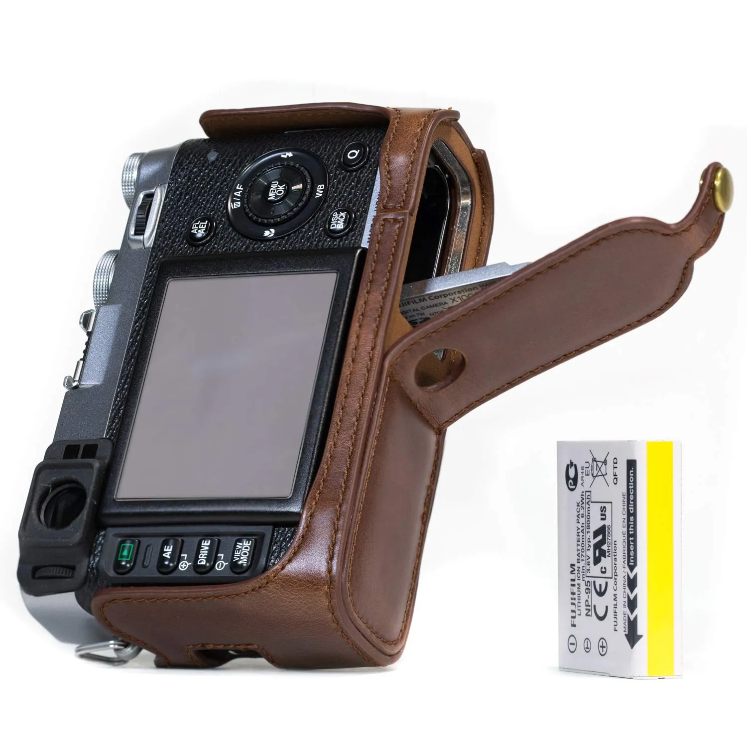 MegaGear Ever Ready Fujifilm X100S custodia ecopelle treppiede