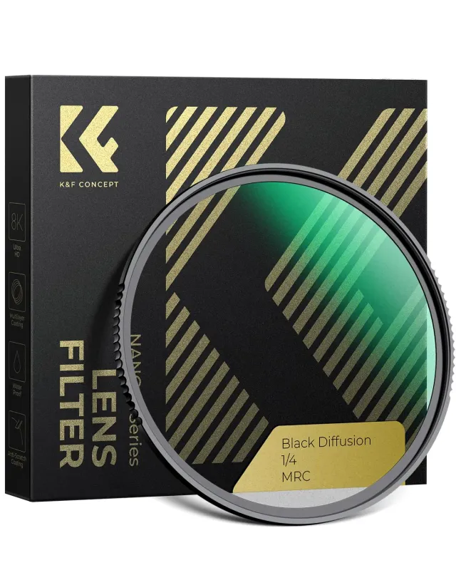 K&F Concept Nano-Xcel Black Mist 1/4 filtro 67mm cinema