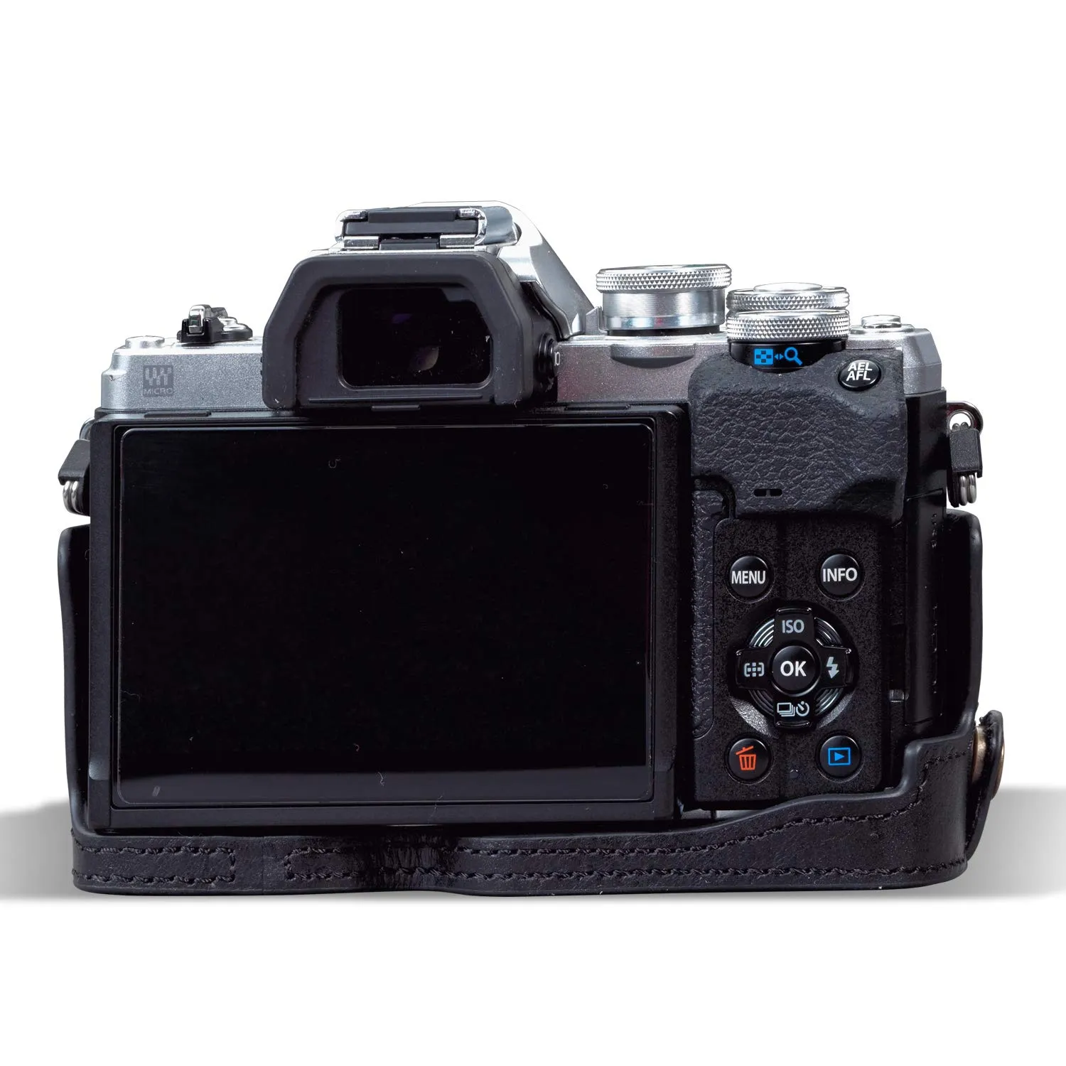 MegaGear Ever Ready Custodia Fotocamera E-M10 Mark IV Nero pelle