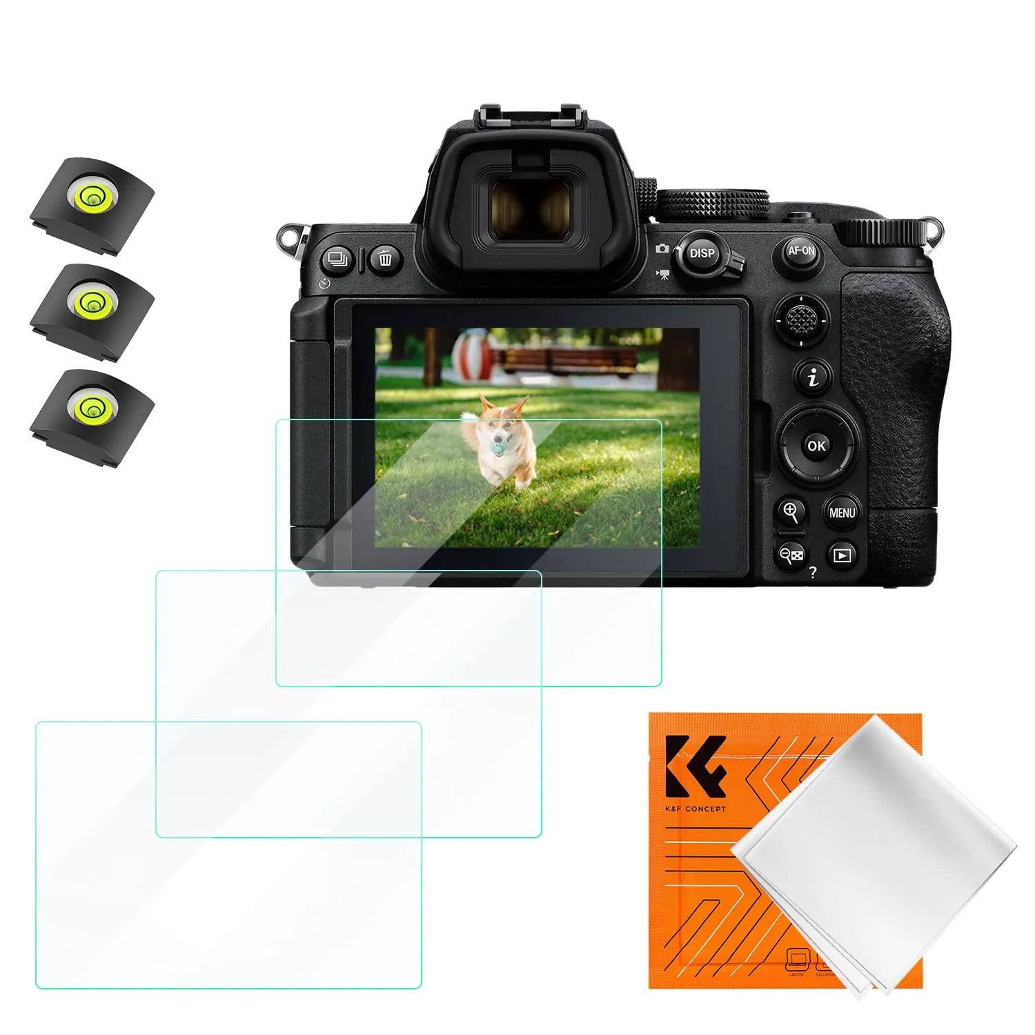 K&F Concept pellicole vetro Nikon Z9 Z8 3 pezzi 9H