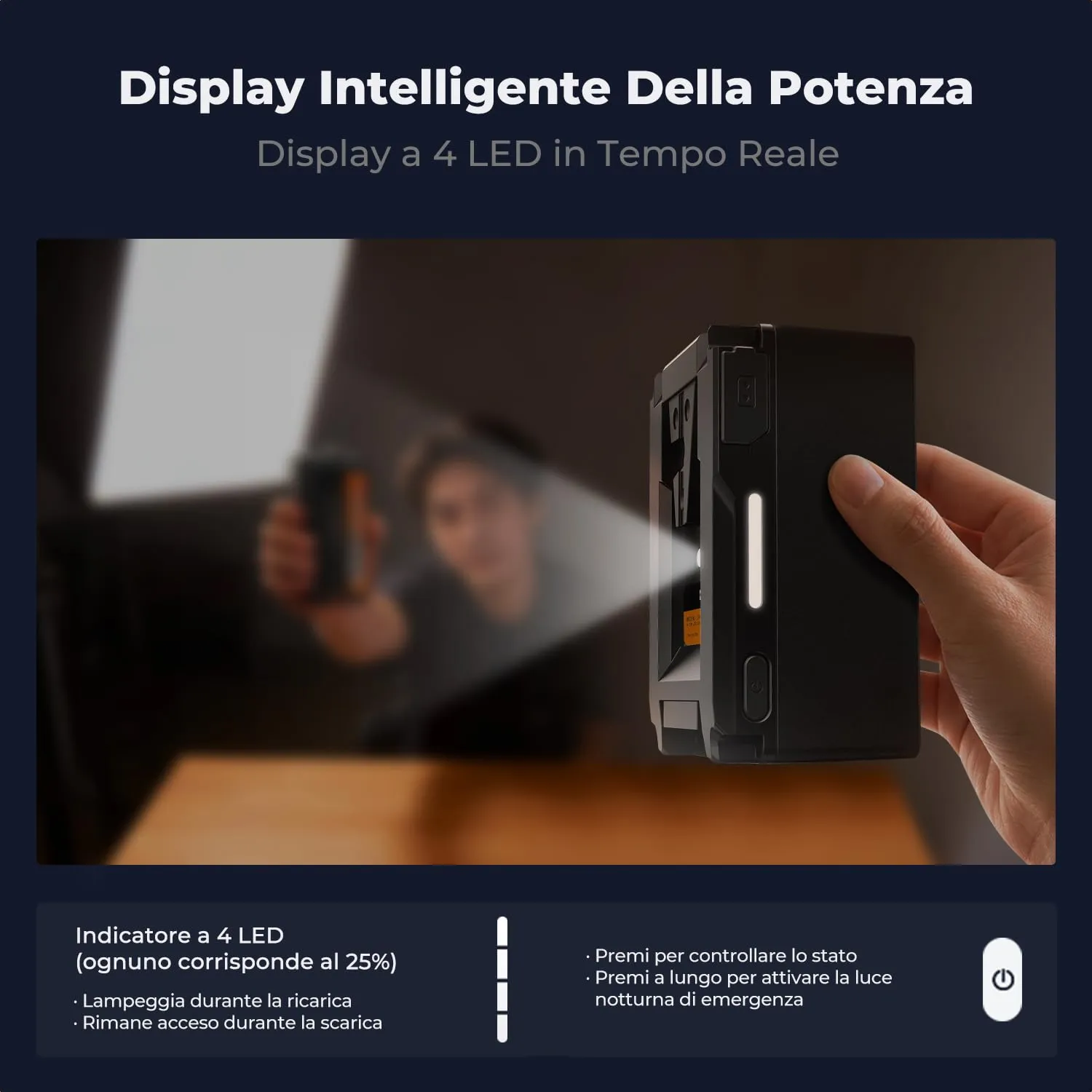 Concept Batteria V-Mount 99Wh 6700mAh PD 100W con D-Tap