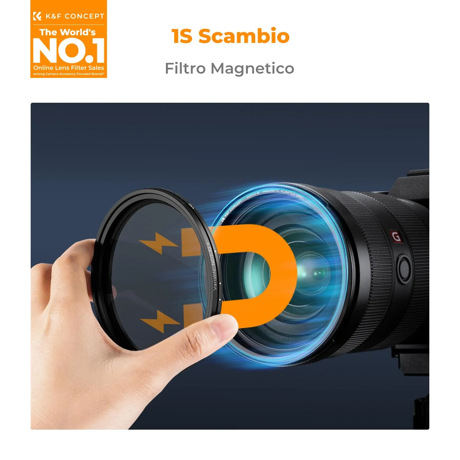 K&F Concept Nano-Xcel filtro magnetico ND2-32 82mm variabile