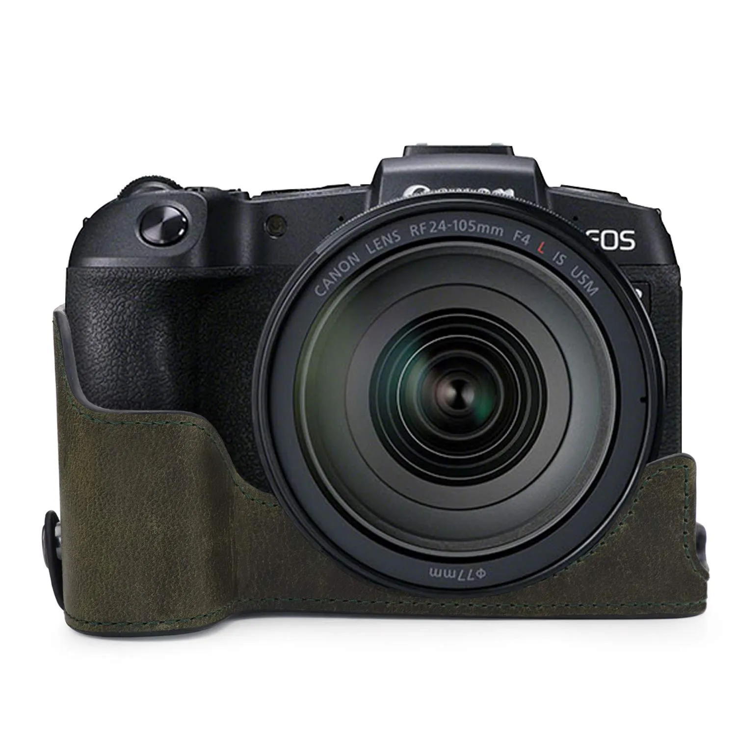 MegaGear custodia vera pelle Canon EOS RP nera ever ready