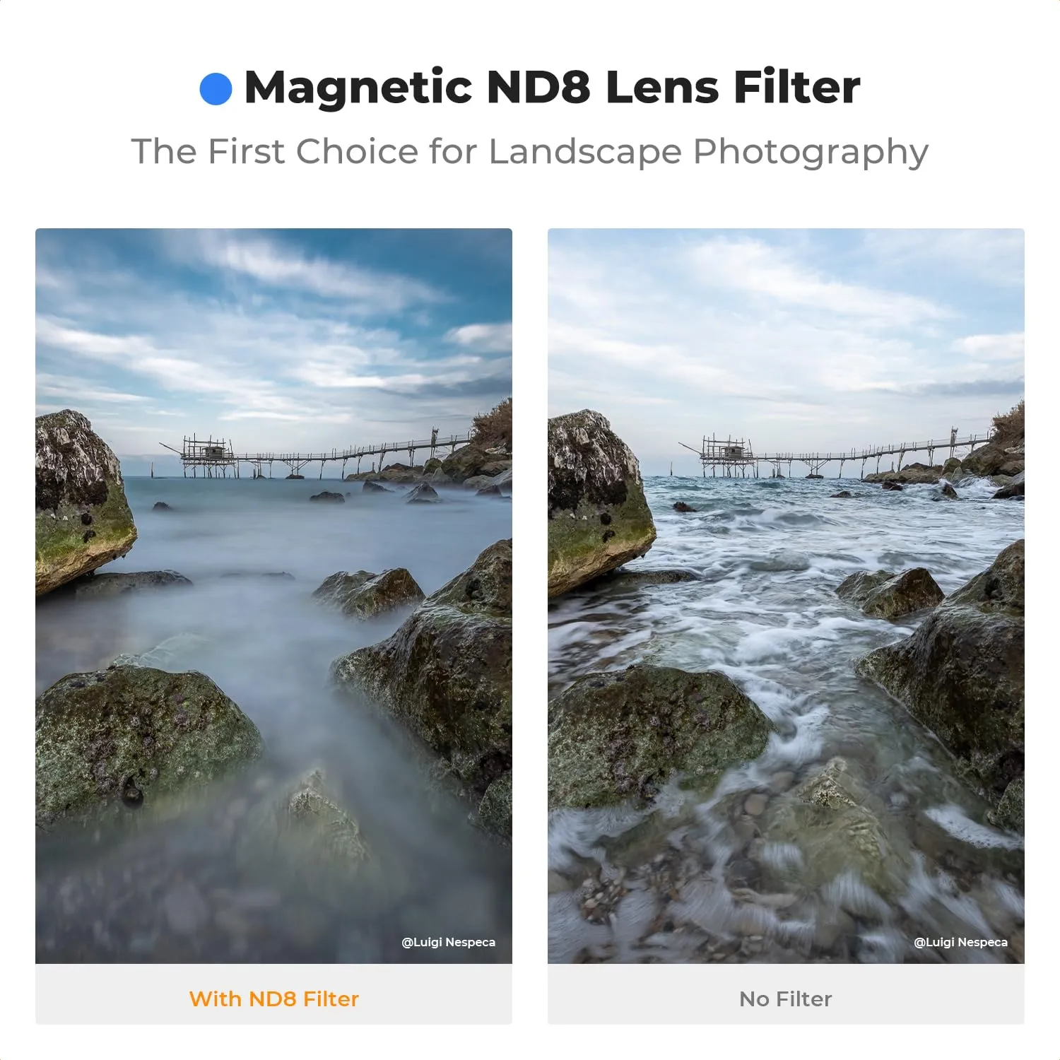 K&F Concept Nano-Xcel filtro ND8 magnetico 82mm