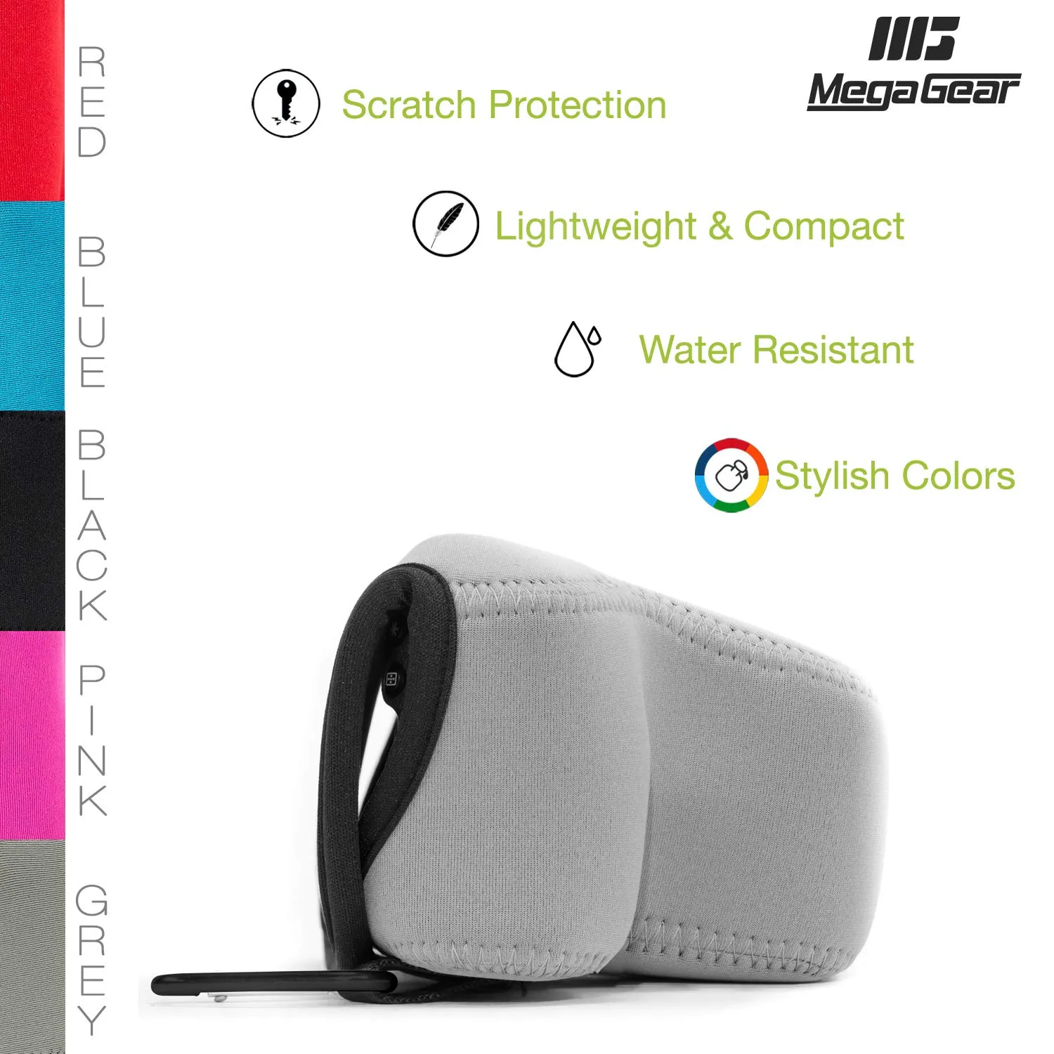 MegaGear MG512 Custodia Neoprene Olympus E-PL7/8/9 Grigia
