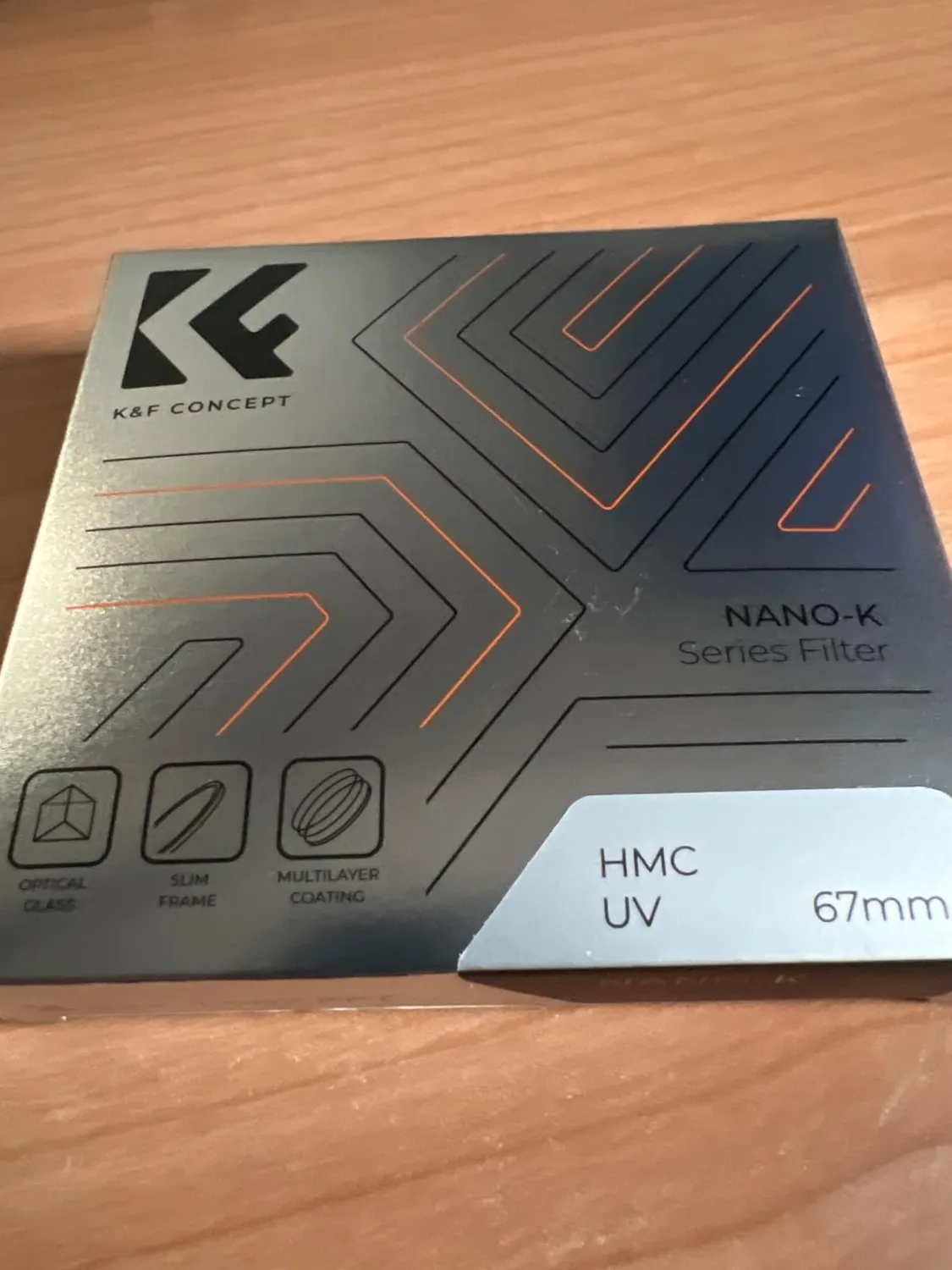 K&F Concept Nano-Klear filtro UV 67mm protezione slim