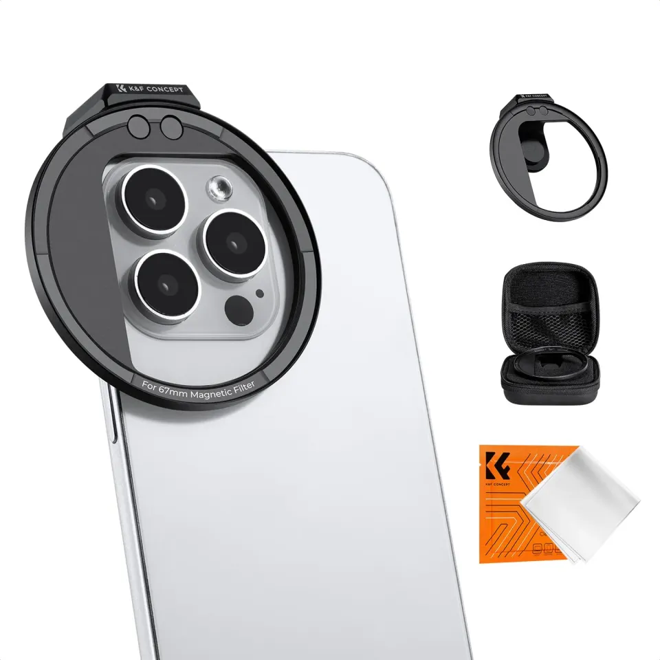 K&F Concept Clip-on magnetico 67mm adattatore smartphone