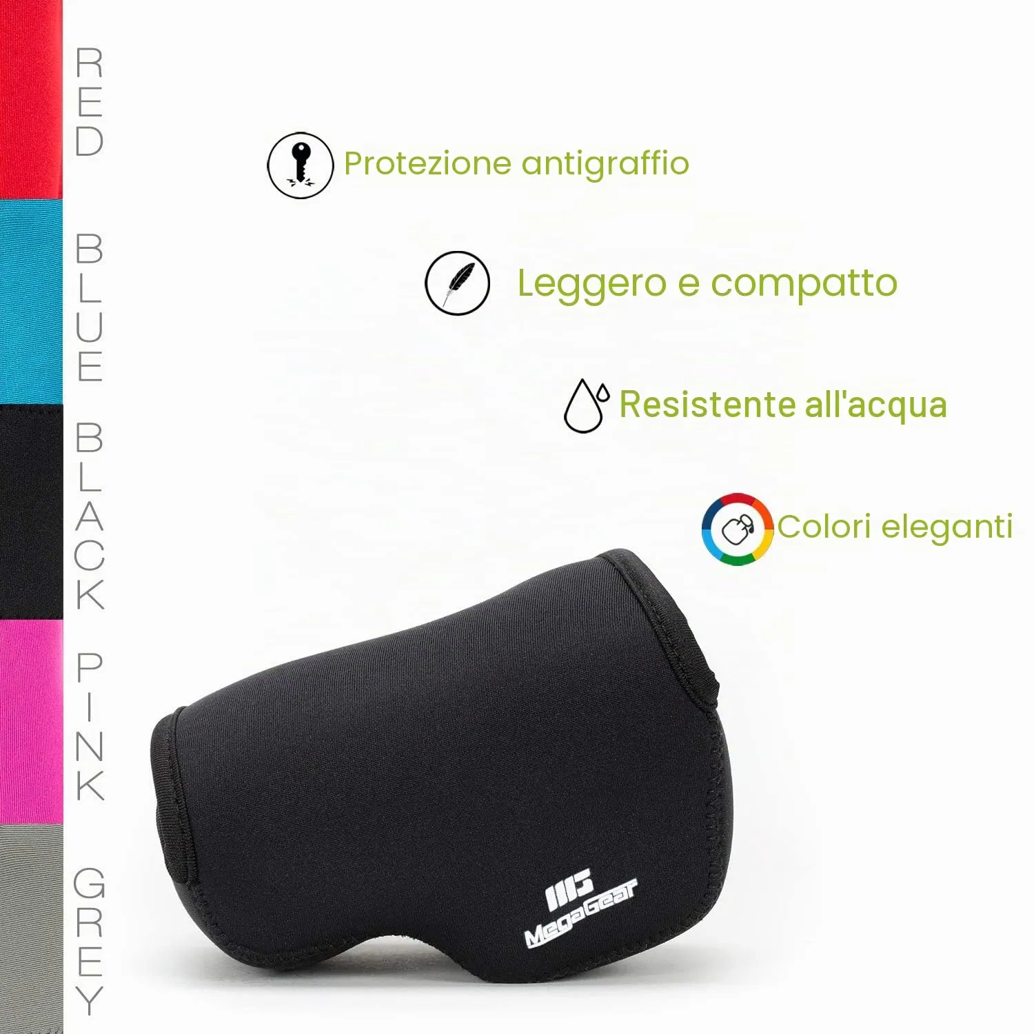 MegaGear Ultra Light Custodia Neoprene Sony A5100 Nera