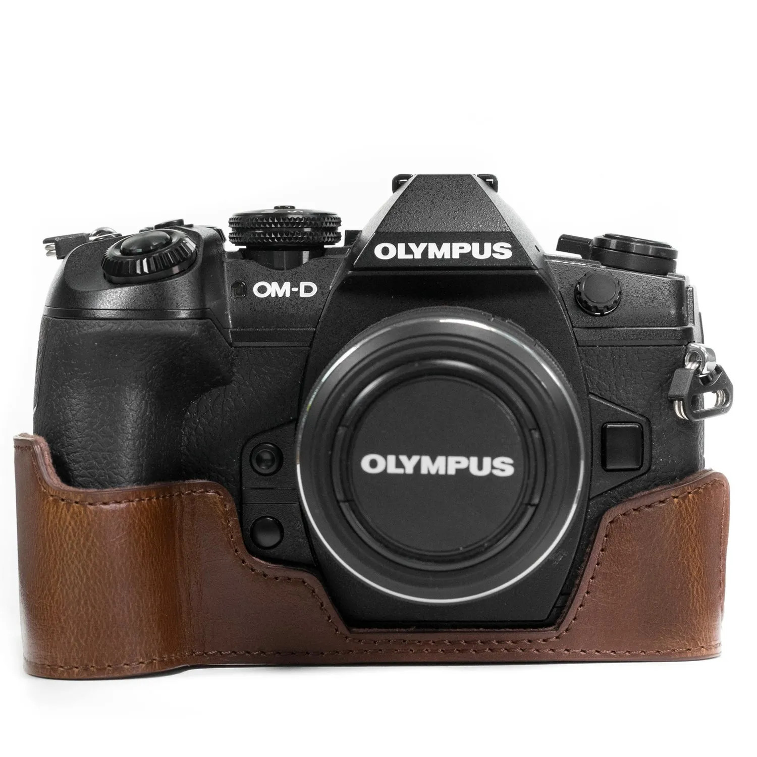 MegaGear Ever Ready Mezza Custodia Pelle Olympus E-M1 Mark II/III