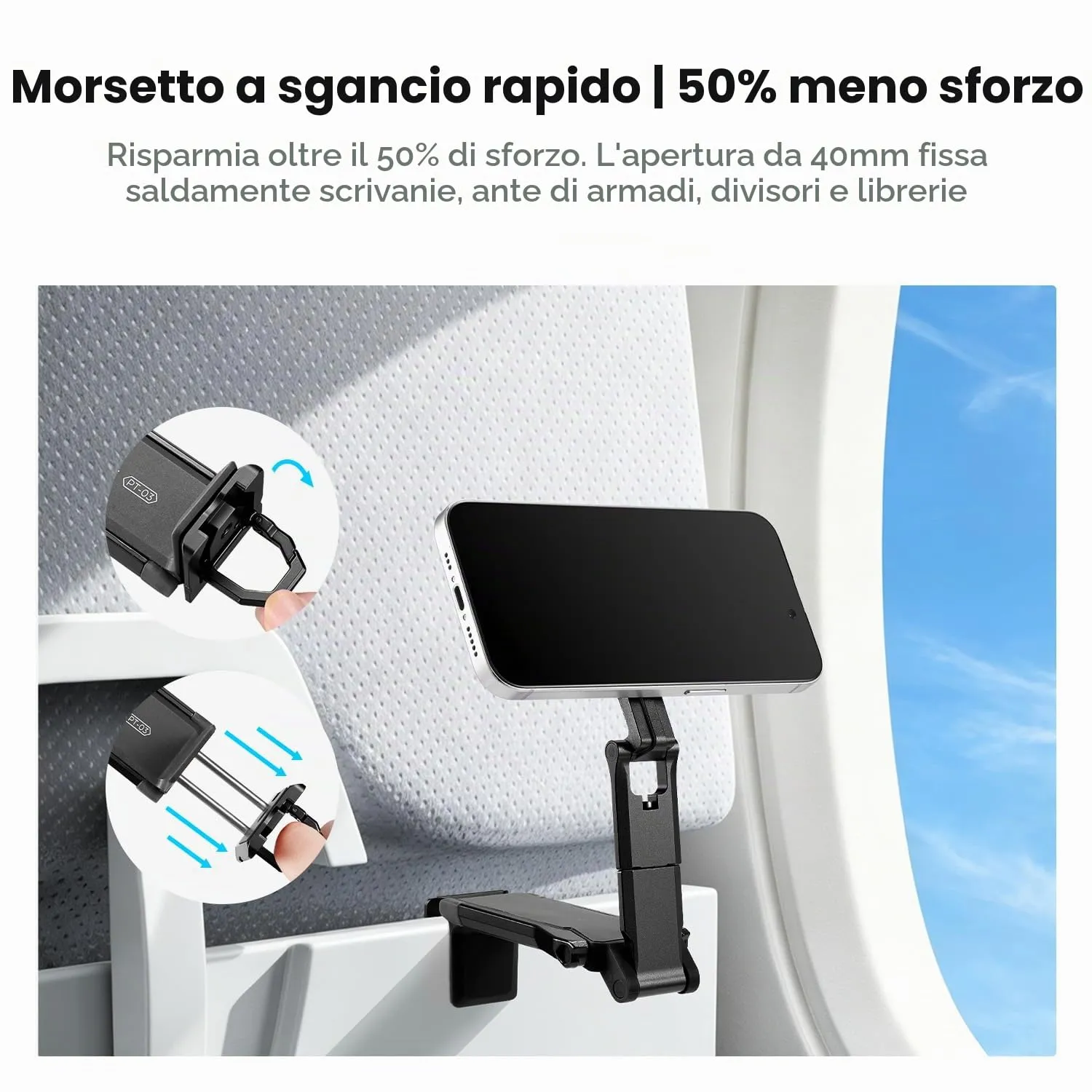 K&F Concept 4-in-1 treppiede magnetico smartphone nero