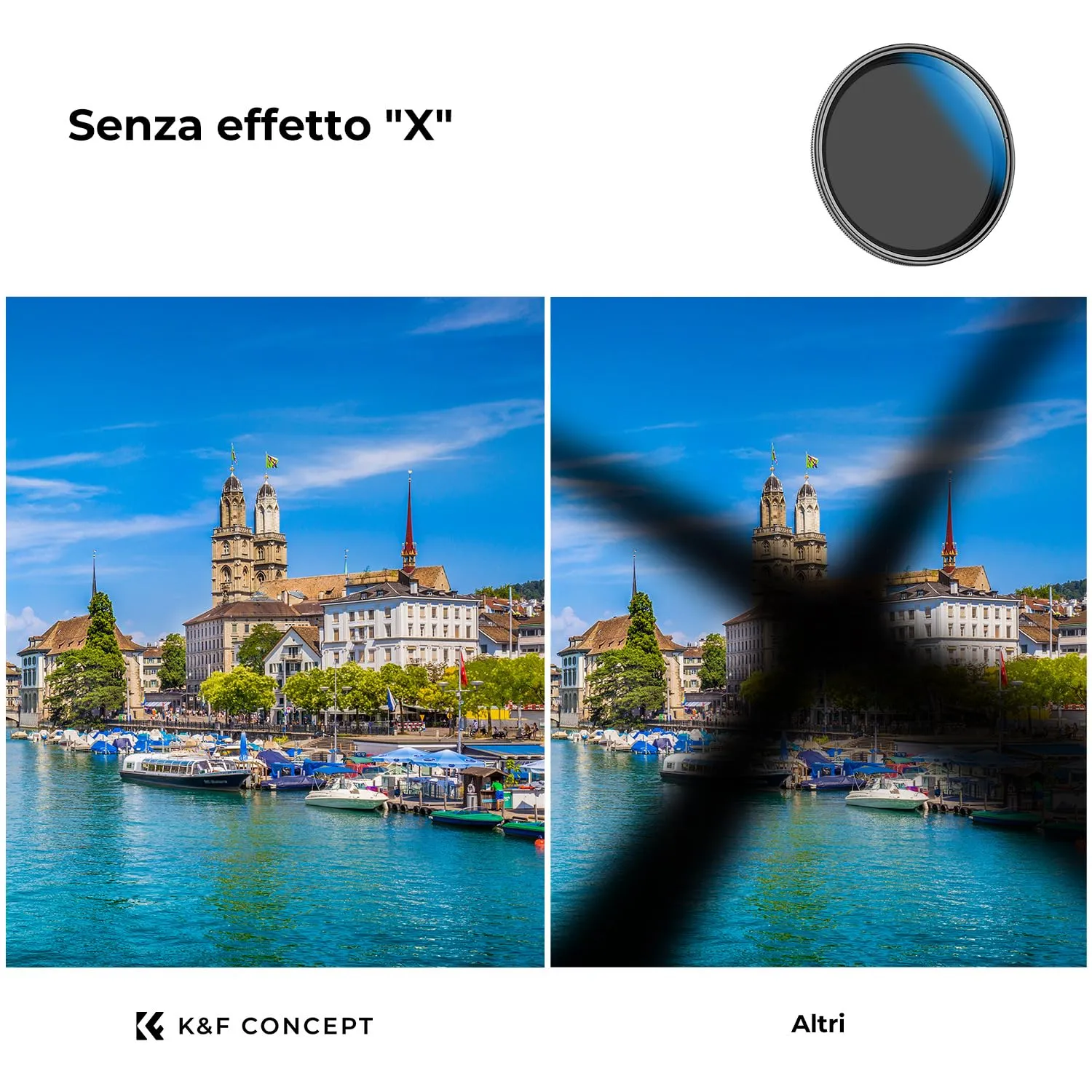 K&F Concept Nano-Klear 37mm Filtro ND Variabile ND2-32 1-5 Stop
