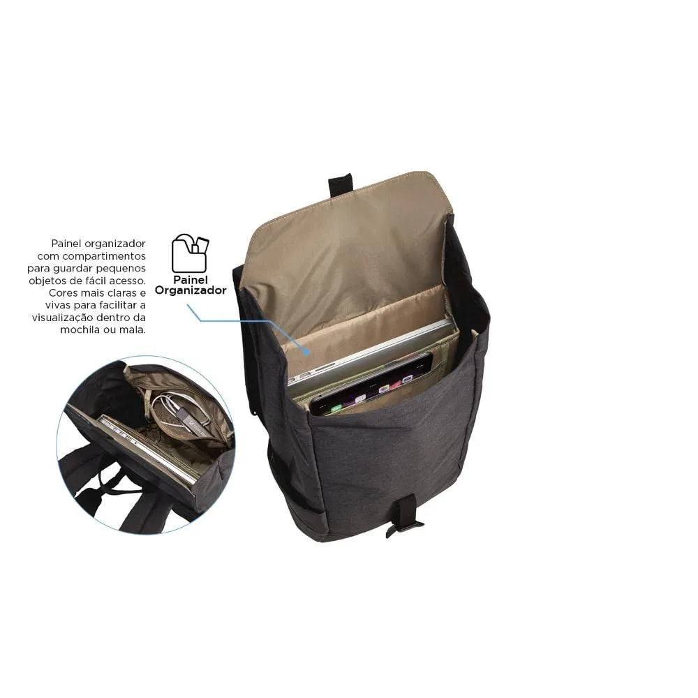 Thule Lithos 16L Zaino Laptop 15" Grigio imbottito