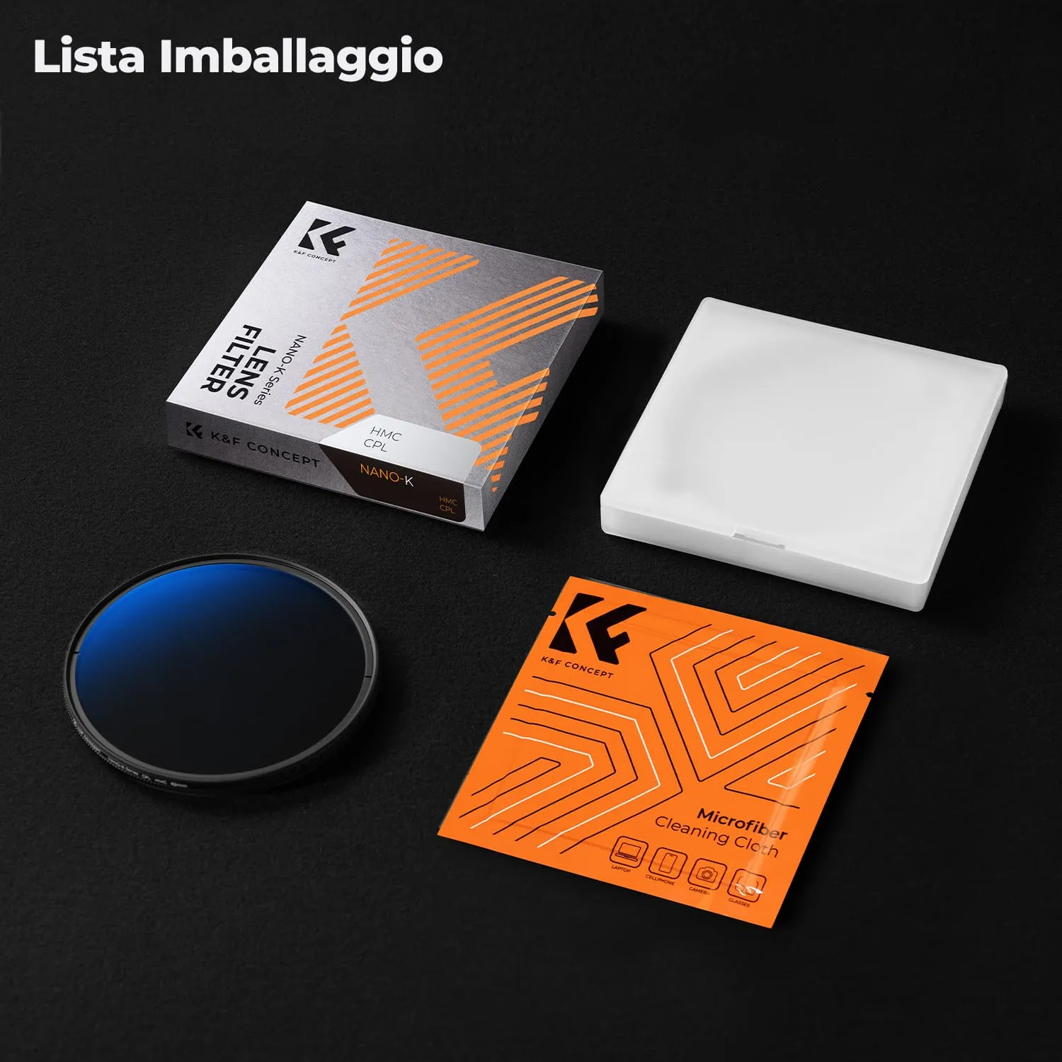 K&F Concept Nano-Klear CPL filtro polarizzatore 82mm