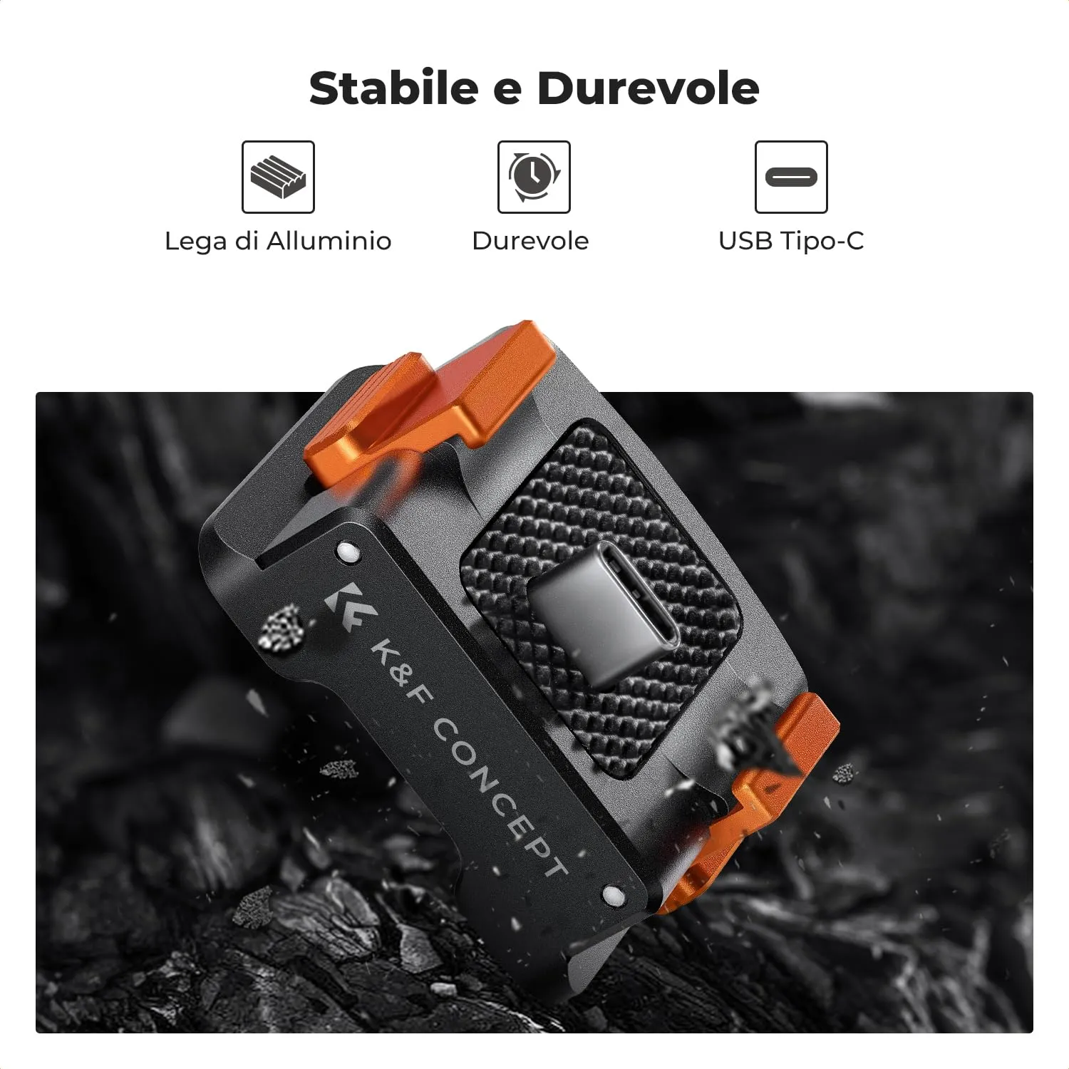 K&F Concept base ricarica alluminio per DJI Osmo Pocket 3